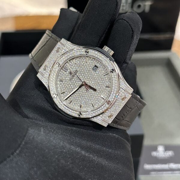 Hublot Replica Watch Classic Fusion Custom Full Moissanite Diamonds 42mm - Top club