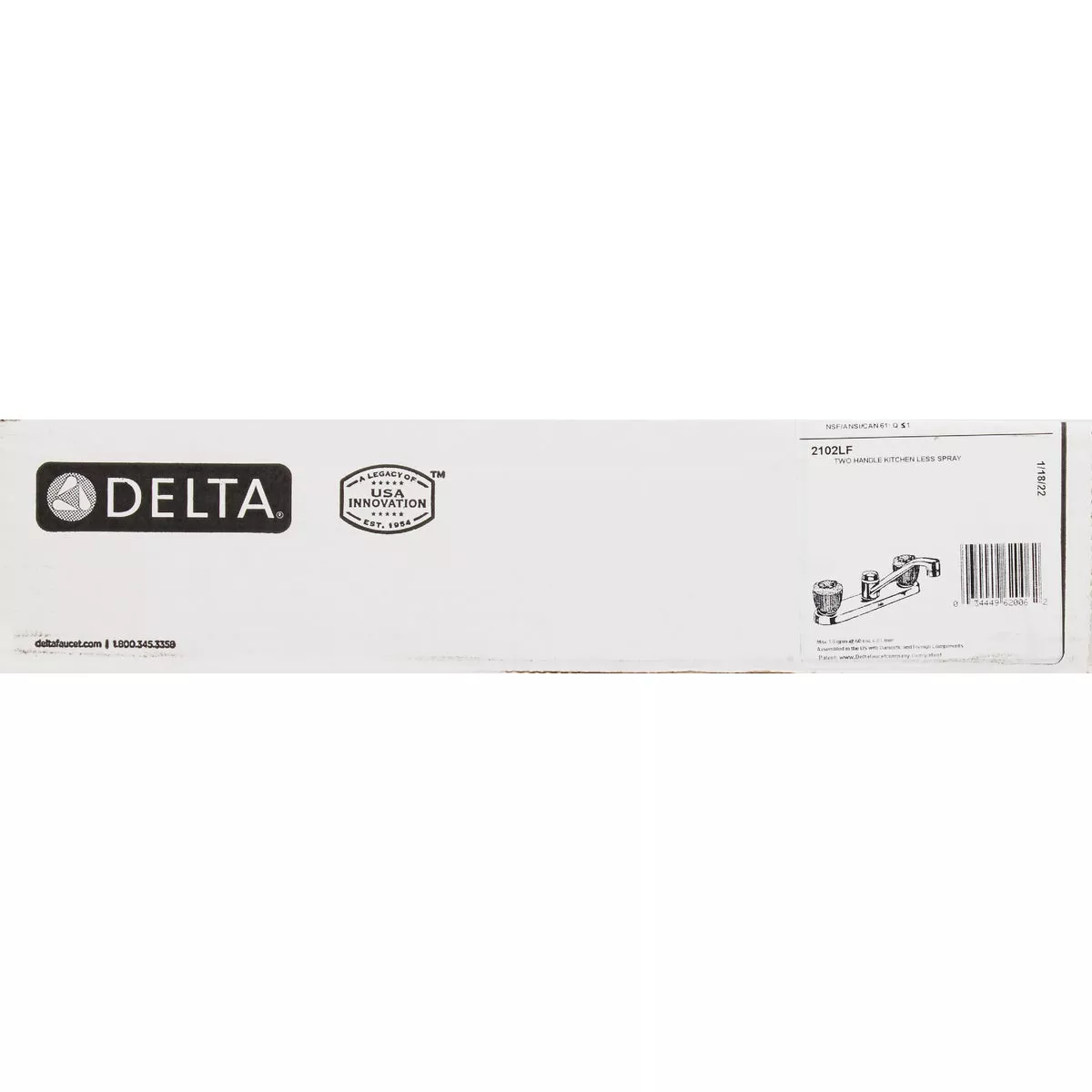 Delta Classic Series 2-Handle Knob Kitchen Faucet, Chrome