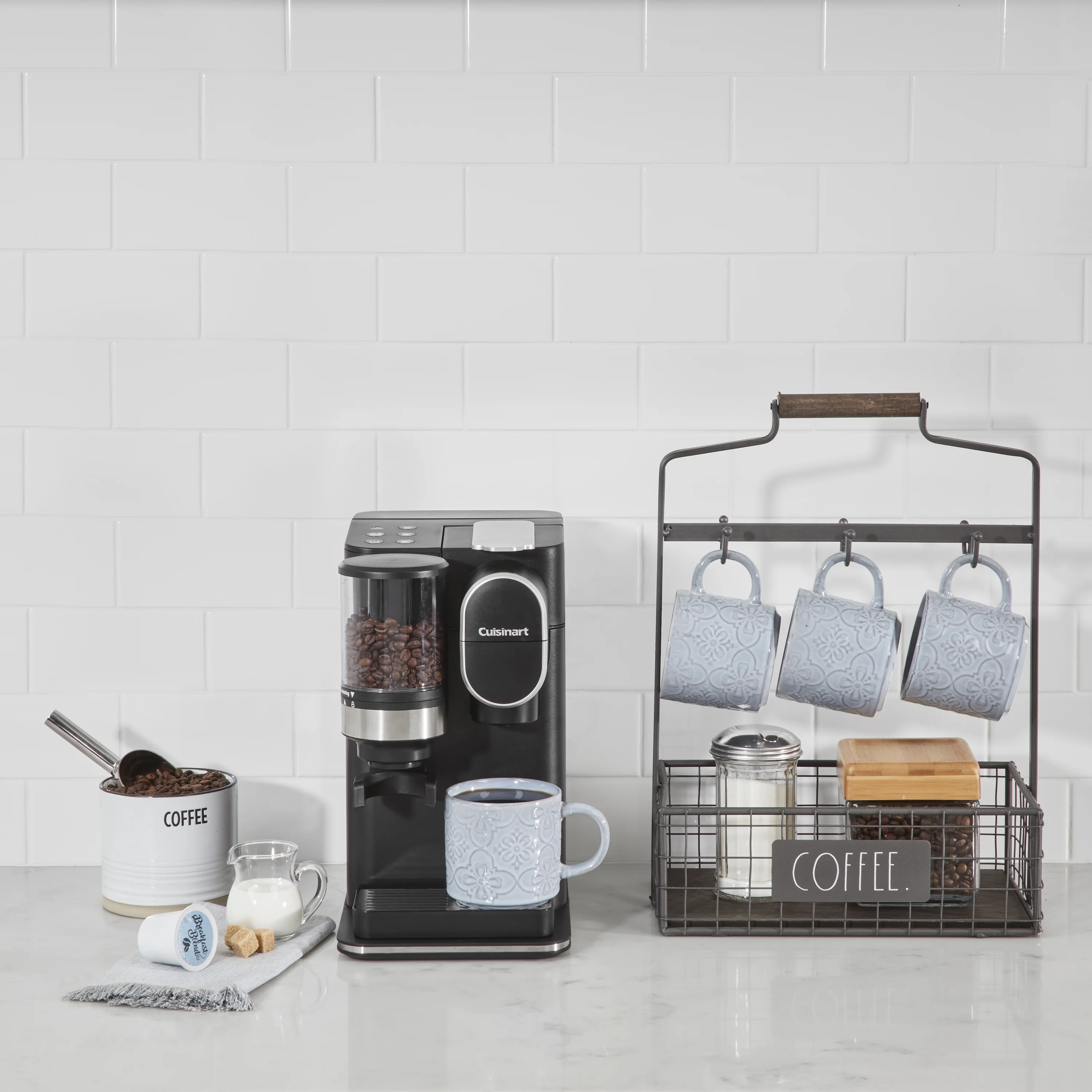 Cuisinart Grind & Brew Classic Black Single Serve Coffee Maker with Built-In Grinder - Image 7