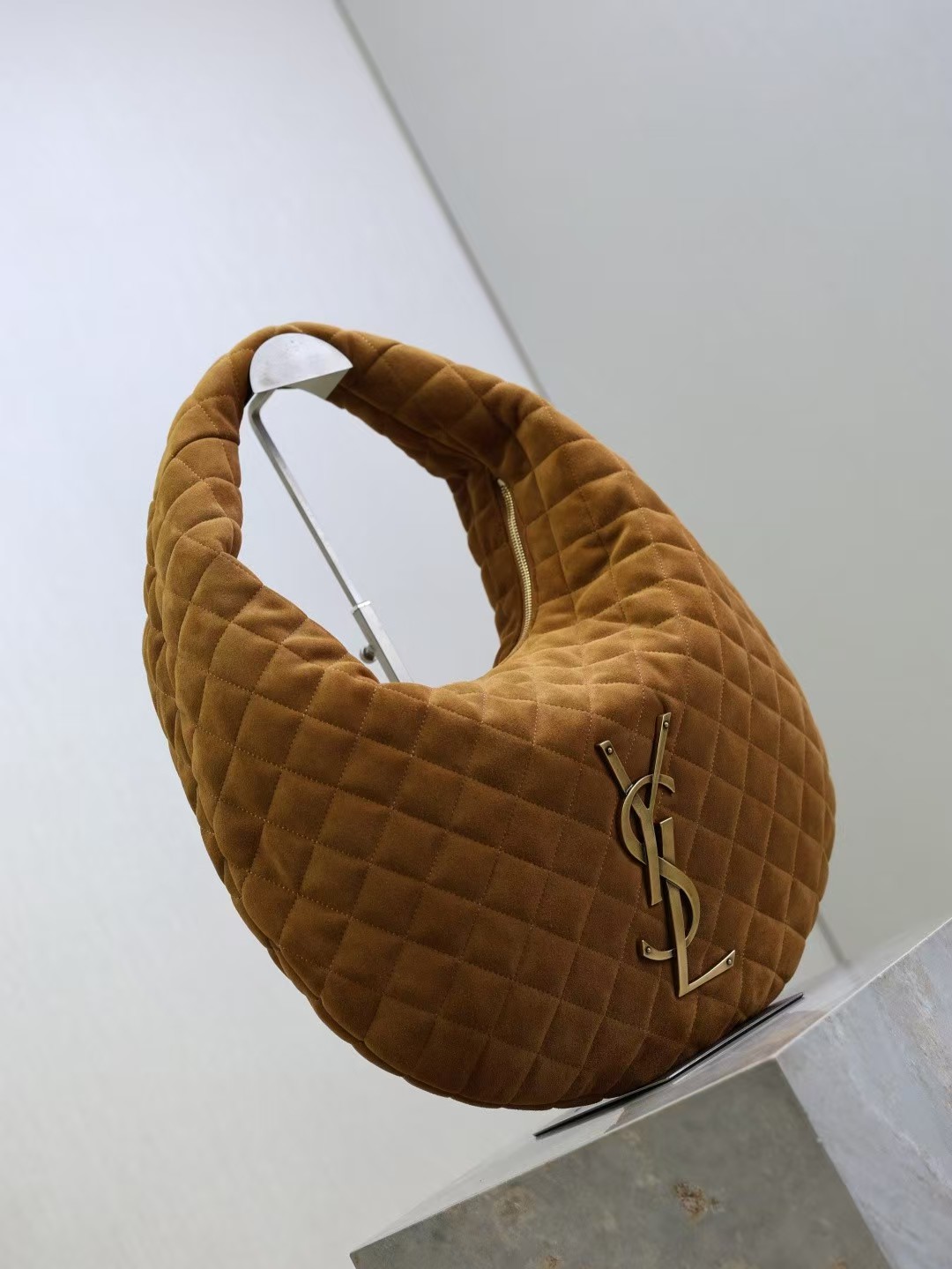 Saint Laurent ICARINO Quilted Suede HandBag1:1High-quality replica