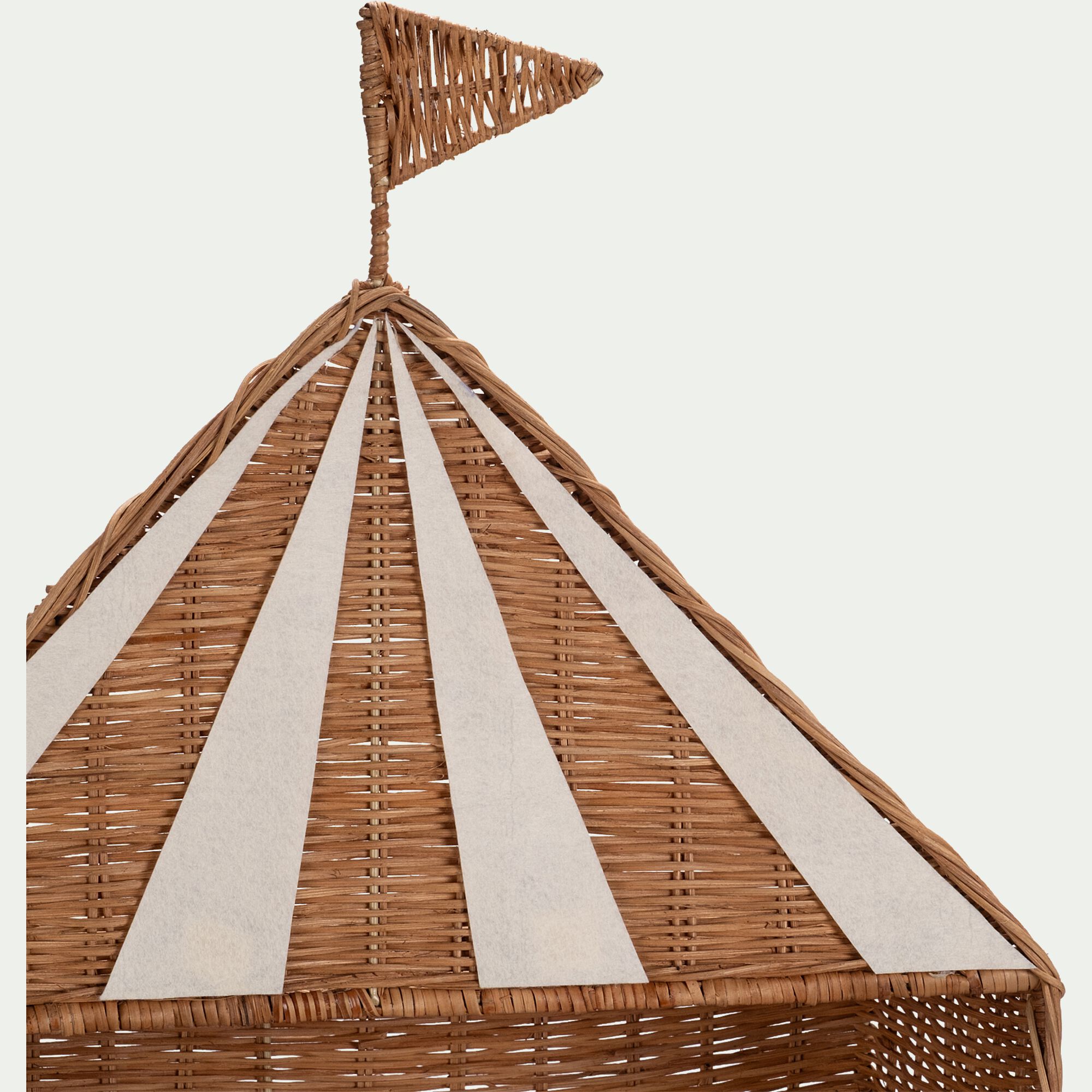 PARADE - Étagère murale décorative en rotin L50xH85cm - naturel