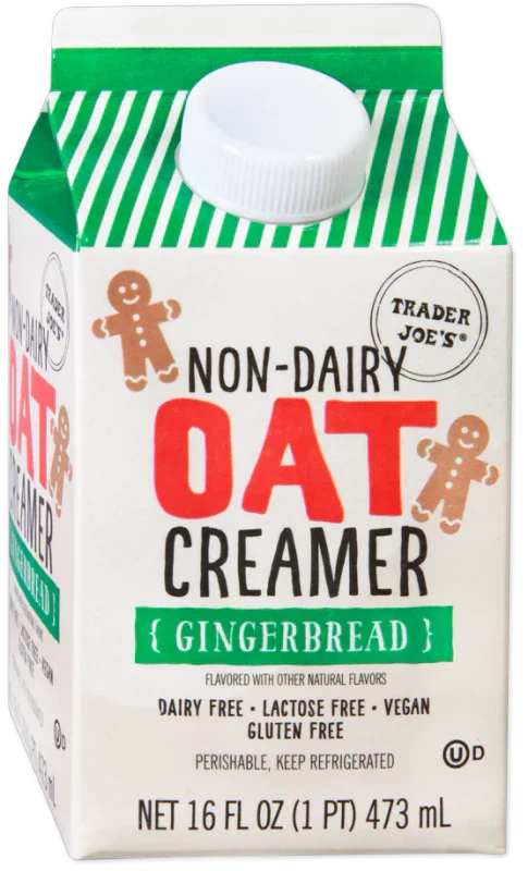 Non Dairy Gingerbread Oat Creamer Smooth Vegan Coffee Creamer