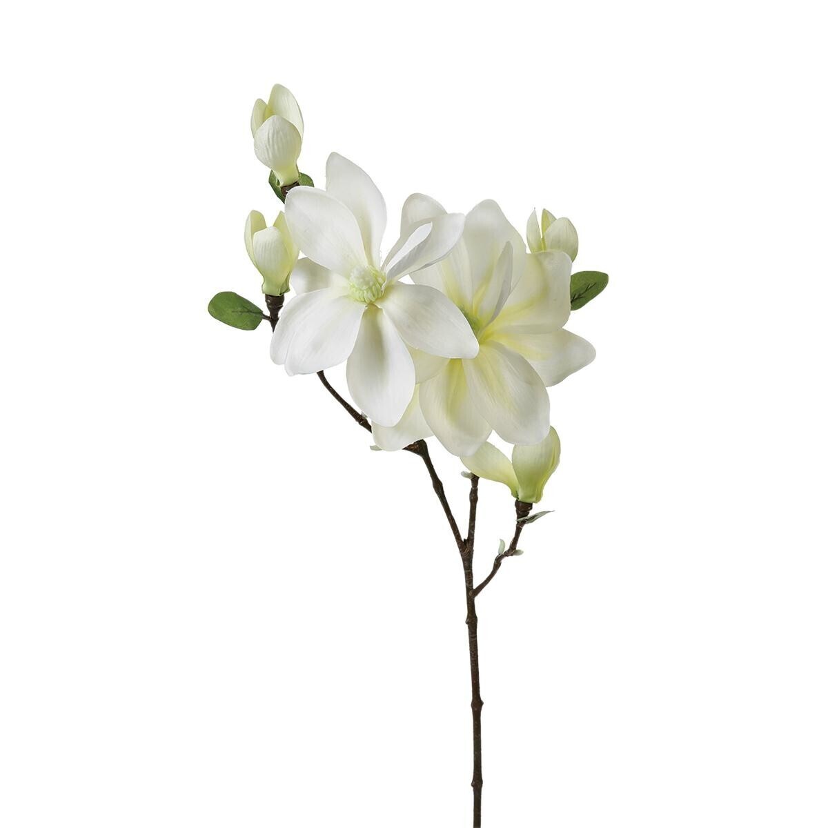 Artificial magnolia stem White, H.83 cm