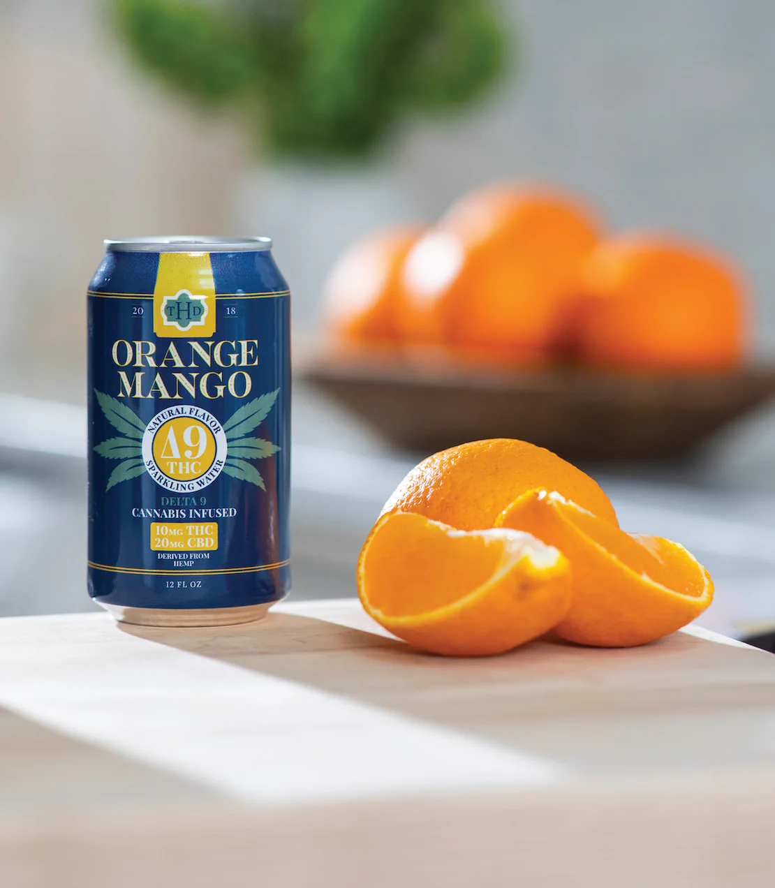 Orange Mango Sparkling Water – 10 MG Delta-9 THC