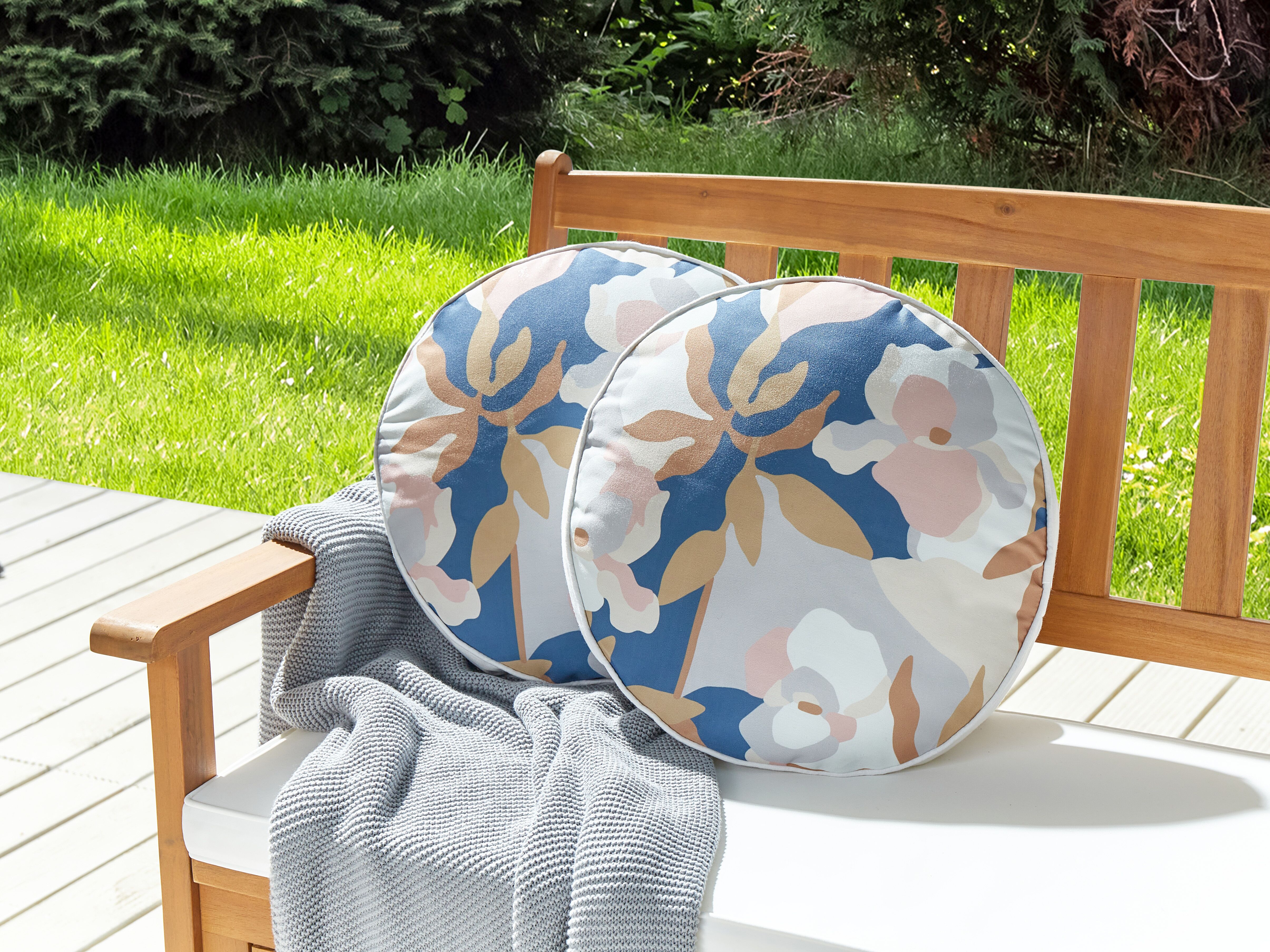 Set of 2 Outdoor Cushions VEREZZI Floral Pattern 40 x 40 cm Multicolour