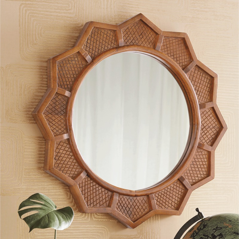 Carved Global Decorative Wall Mirror - MIDNIGHT VELVET CATALOG