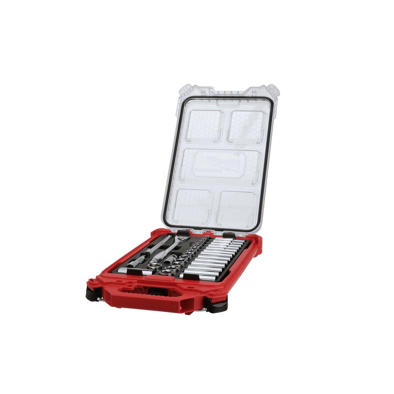 Milwaukee Metric 3/8 In. Drive 6-Point Ratchet & Socket Set w/PACKOUT Organizer (32-Piece)