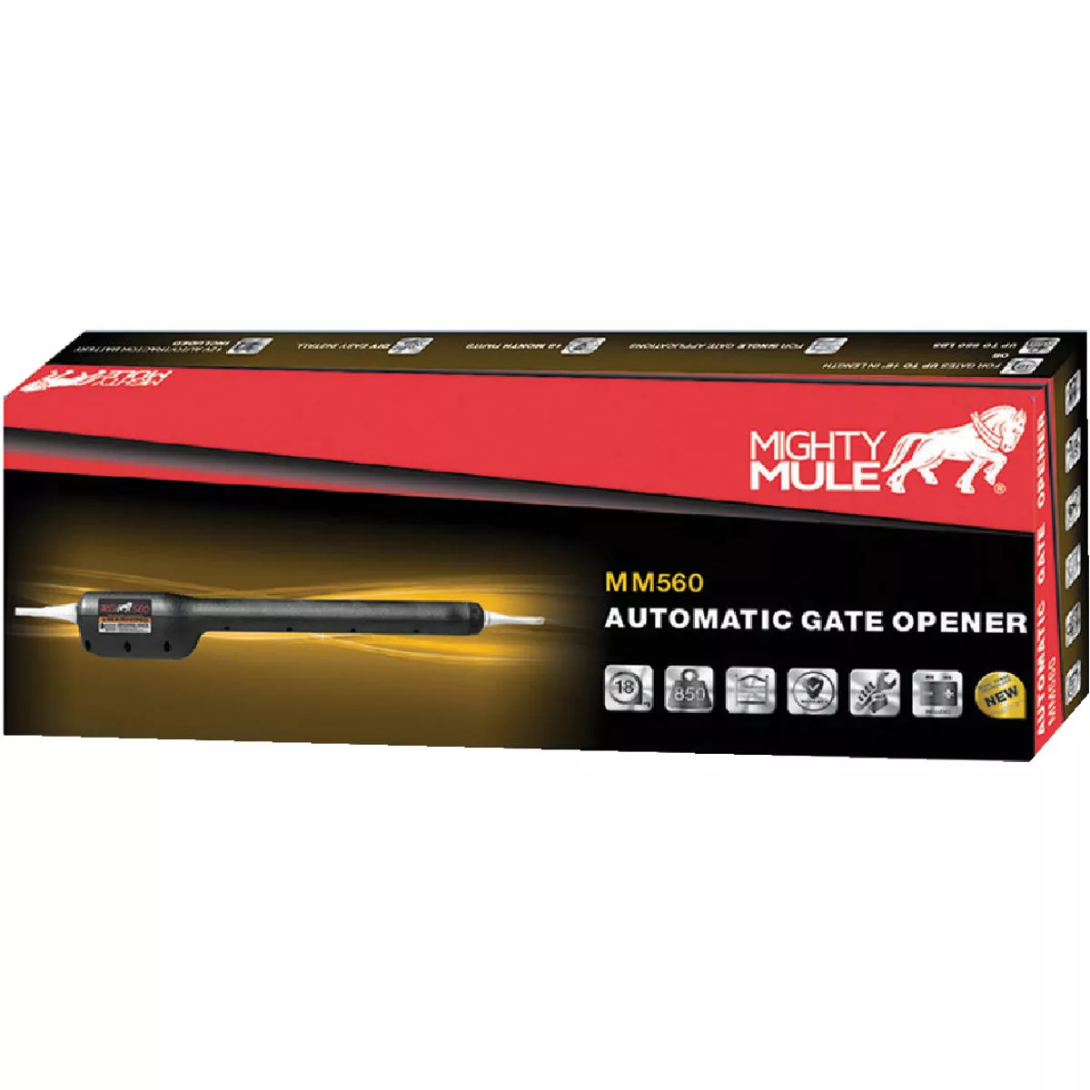 Mighty Mule MM571W 18 Ft. 850 Lb. Heavy-Duty Single Gate Opener Kit