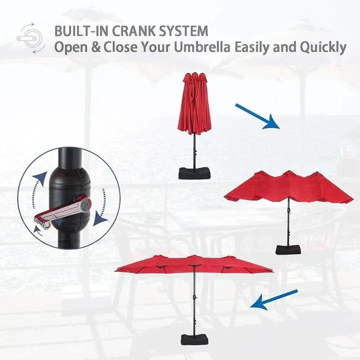 Patio Dining Set With Umbrella And 6 Sling Dining Swivel Chairs, 8-Piece - 60 x 37.4 x 28 Inches - Image 2 Patio Dining Set With Umbrella And 6 Sling Dining Swivel Chairs, 8-Piece - 60 x 37.4 x 28 Inches - Image 2