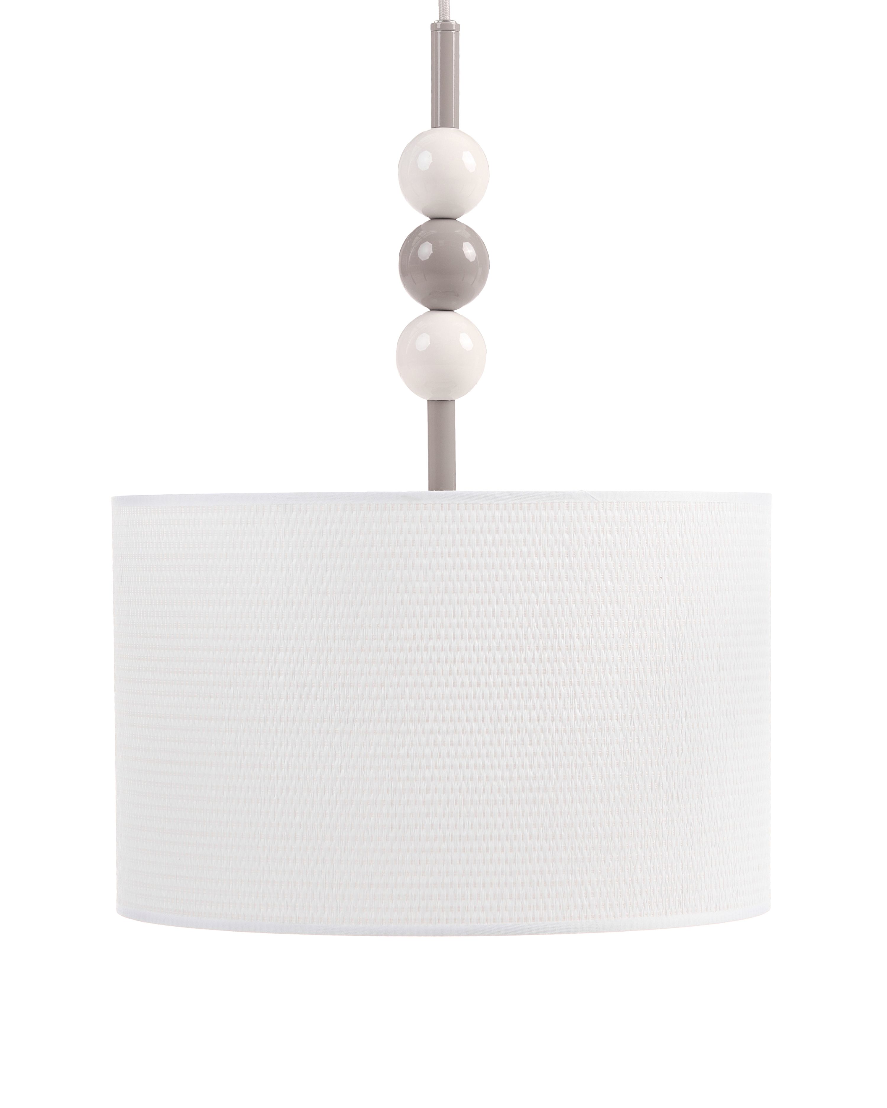 Pendant Lamp LOKY Metal White/ Beige