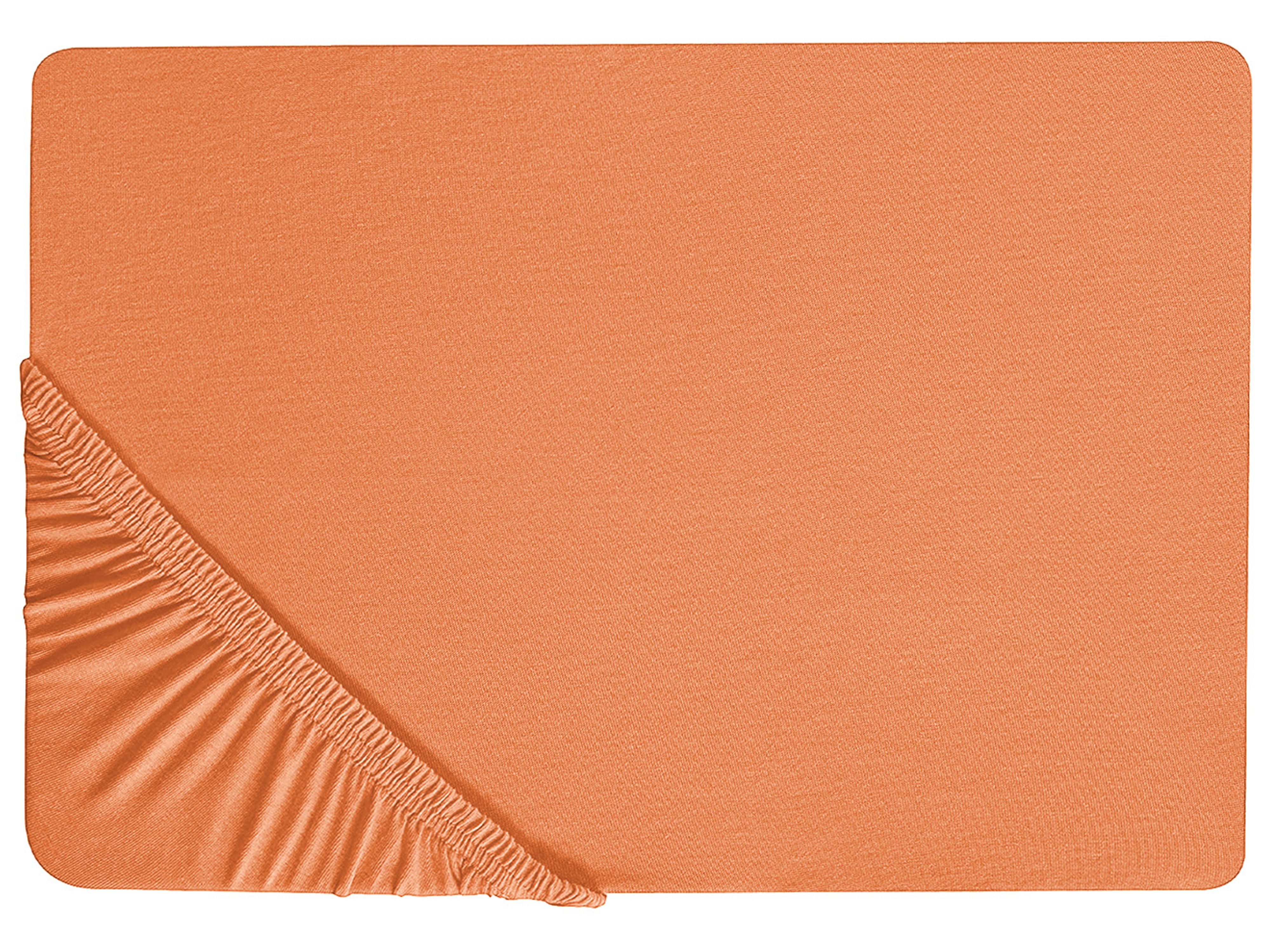 Fitted Sheet JANBU Cotton 200 x 200 cm Orange