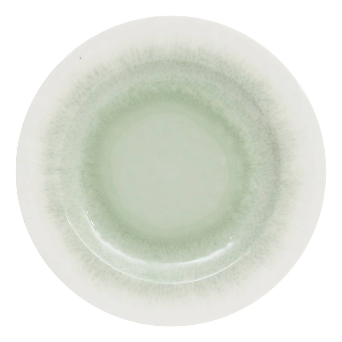 Flat plate "Clara" D.28 cm, Green
