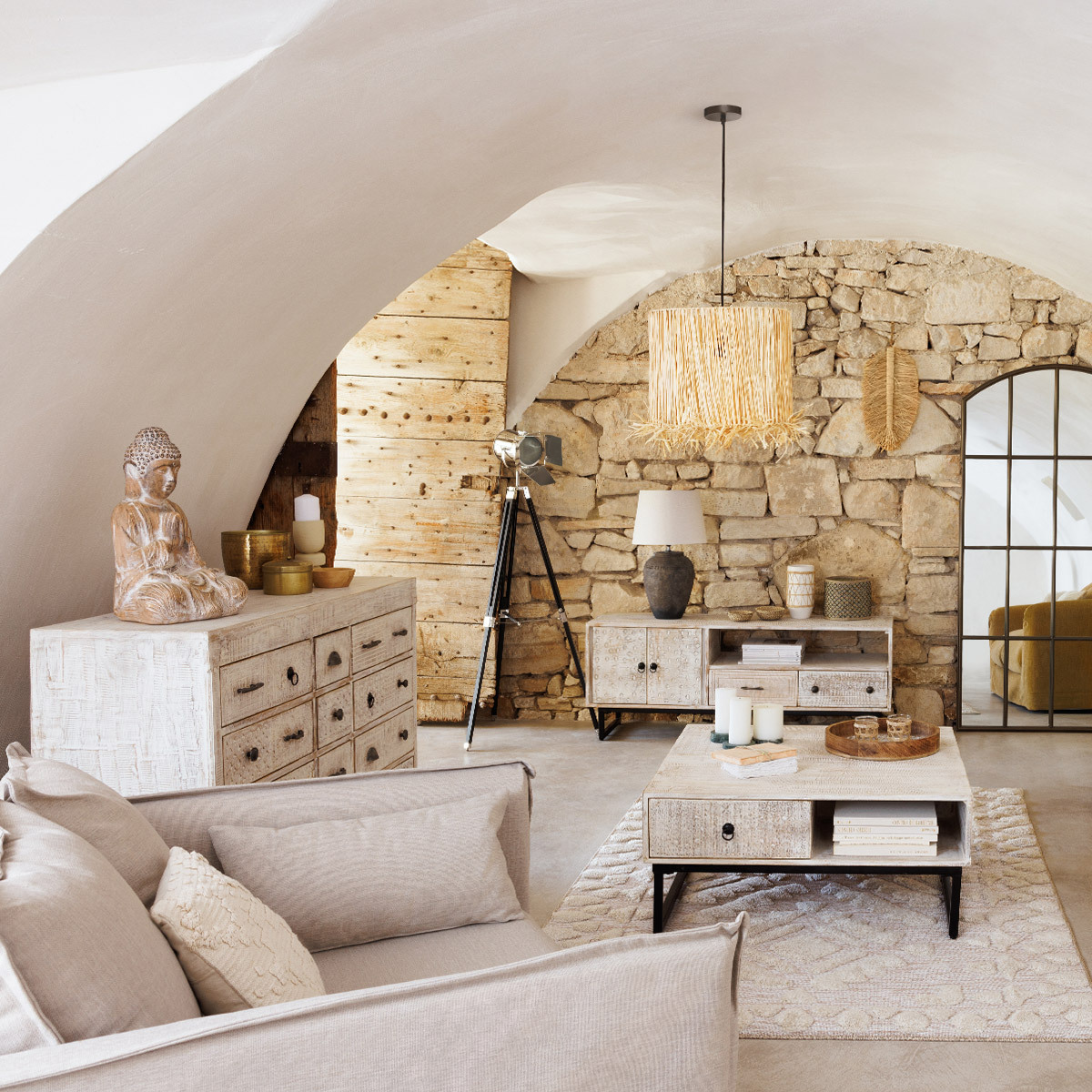 Chest of drawers Ajay" Mango wood, 12 drawers