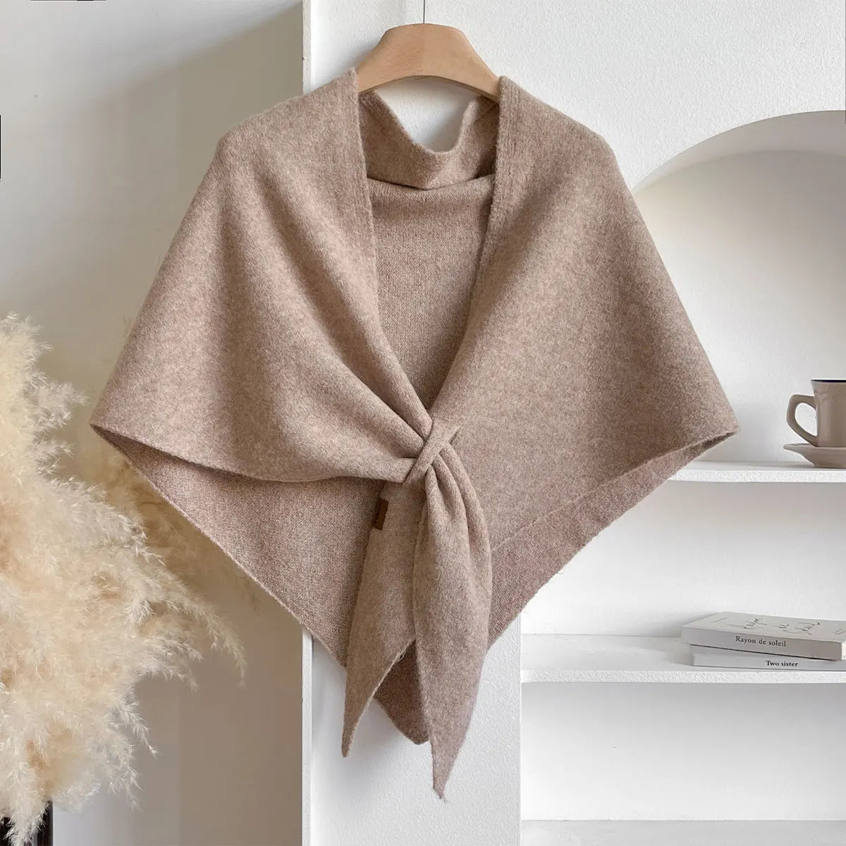 Trendy Driehoekige Sjaal Dames van Wolmix voor Herfst en Winter