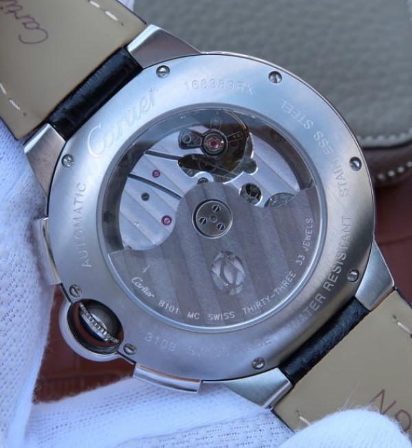 Replica Cartier Ballon Bleu De Cartier Chrono SS White Dial A8101 - Top club