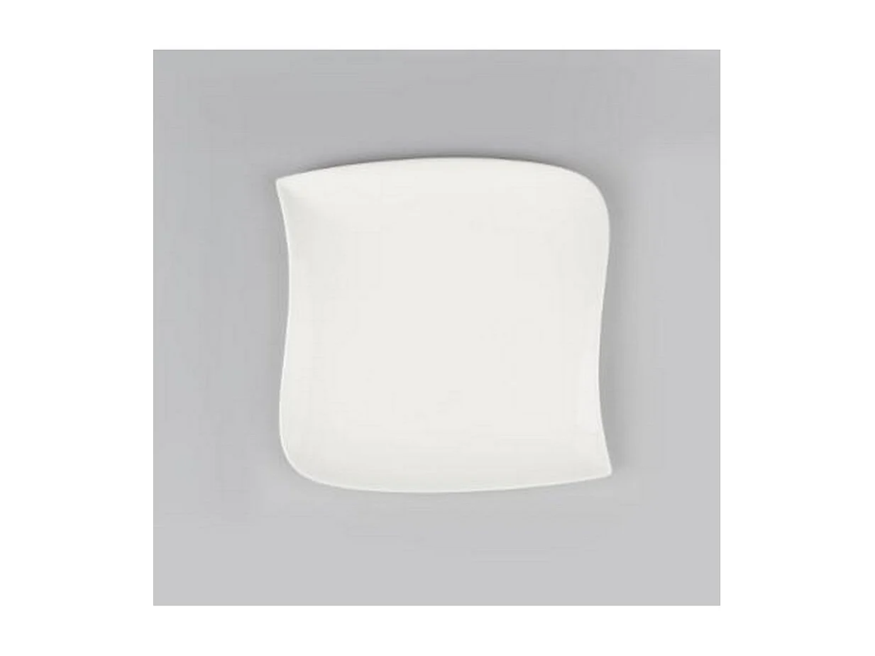 Lot de 6 Assiettes Plates Carrées 