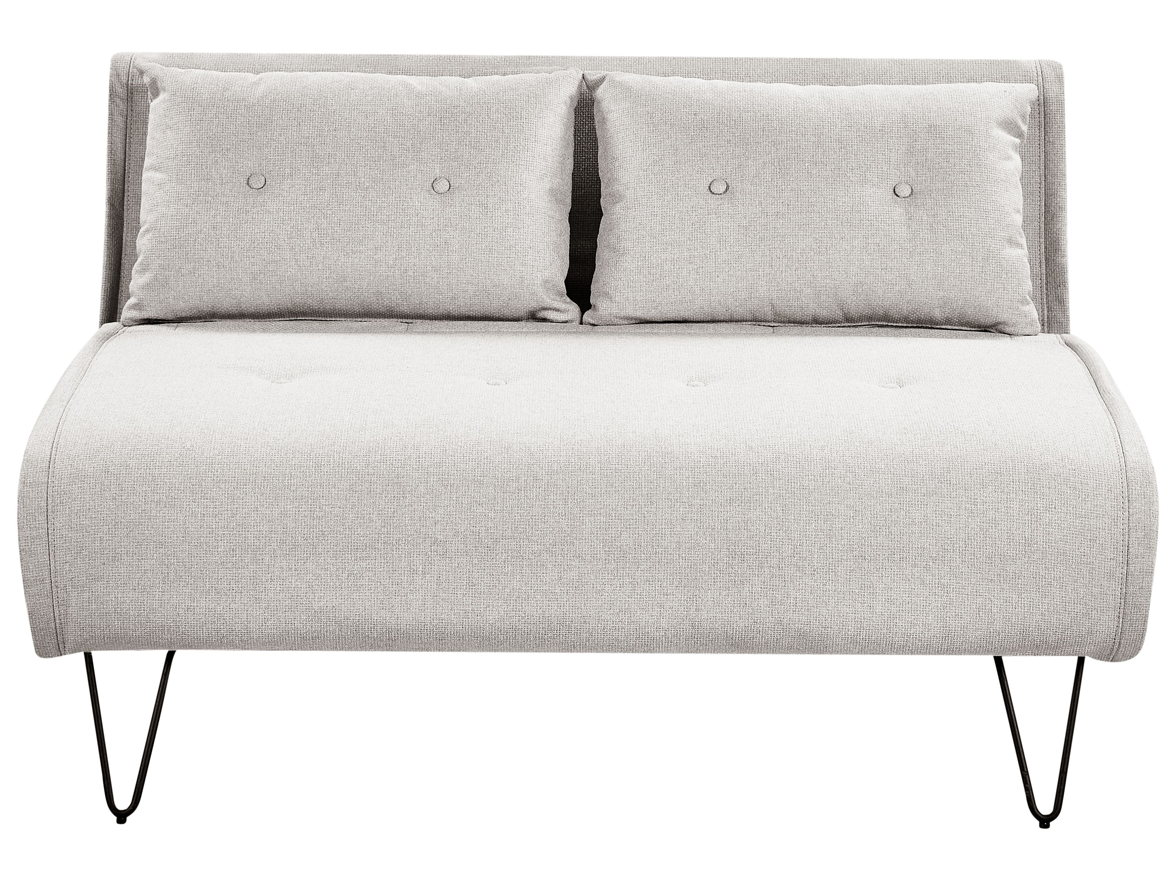 Sofa Bed 2 Seater VESTFOLD Fabric Light Grey