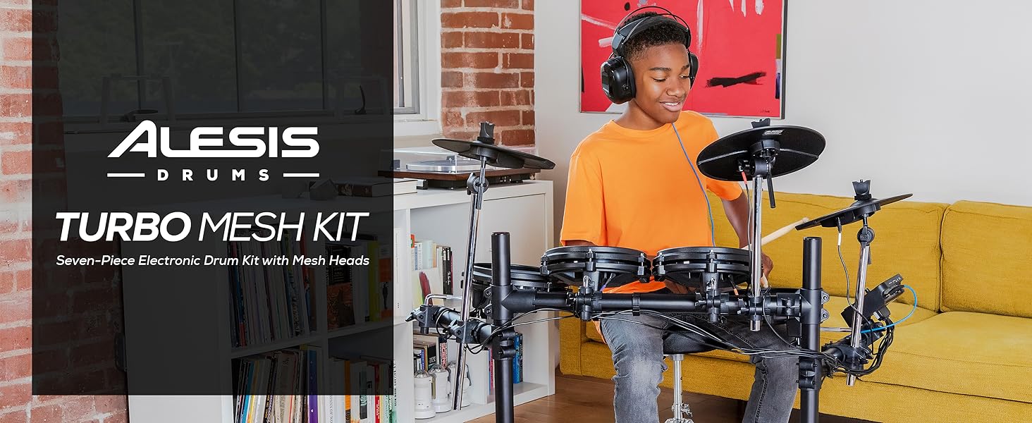 Kit de batterie électronique Turbo Mesh Alesis avec cours exclusifs Free Melodics inclus