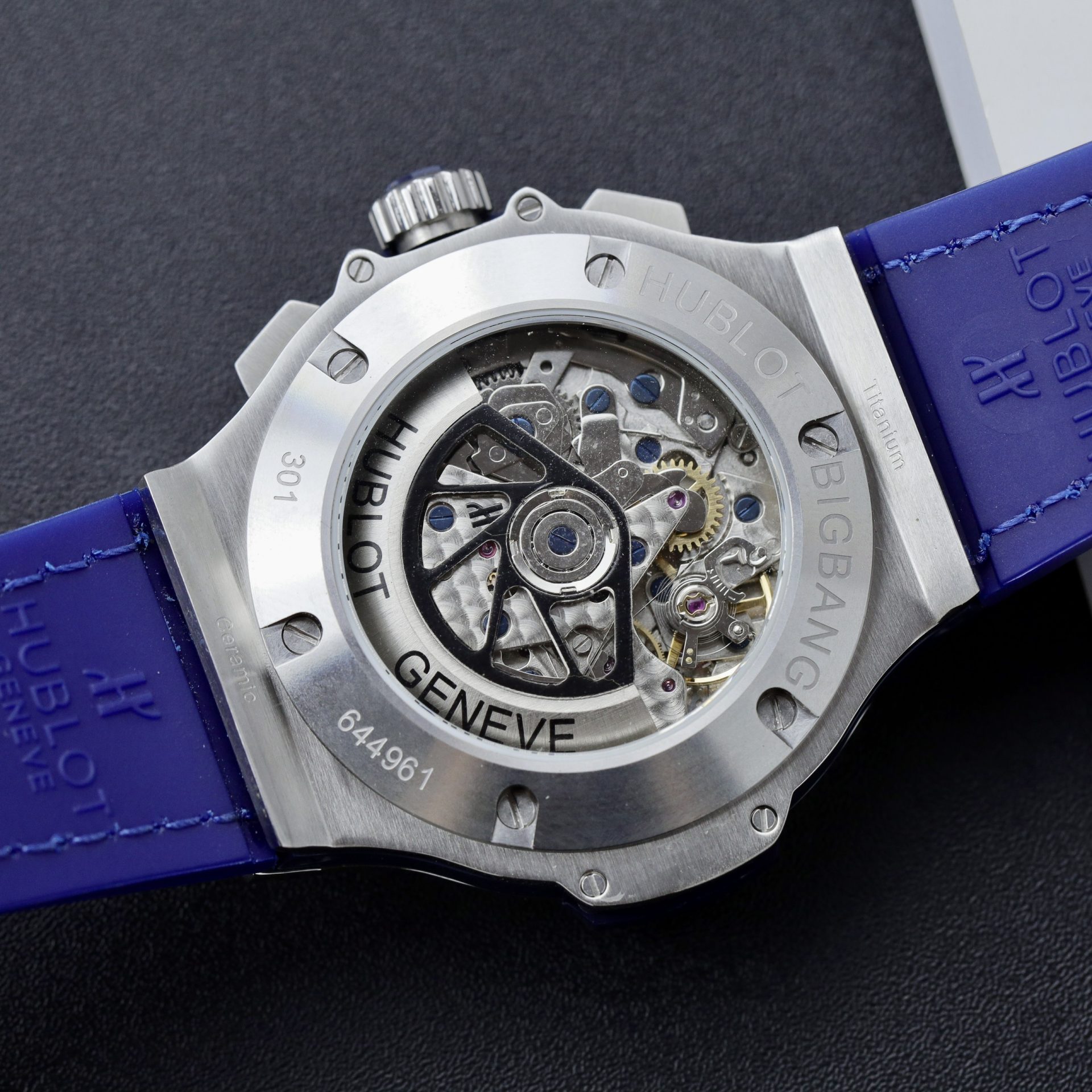 Hublot Clone Watch Big Bang Chronograph Blue Dial 44mm - Top club