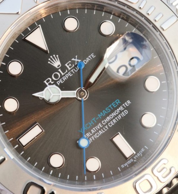 Replica Rolex Yacht-Master 116622 EW Gray Dial SS Bracelet A3135 - Top club