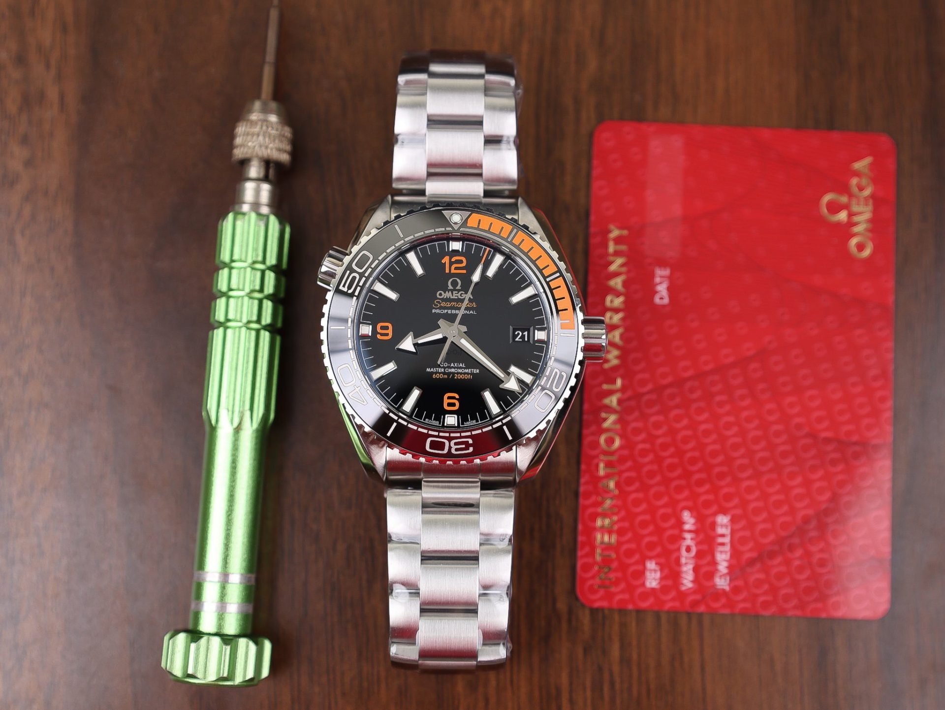Omega Replica Watch Planet Ocean Metal Strap Dial Black VS Factory 43.5mm - Top club