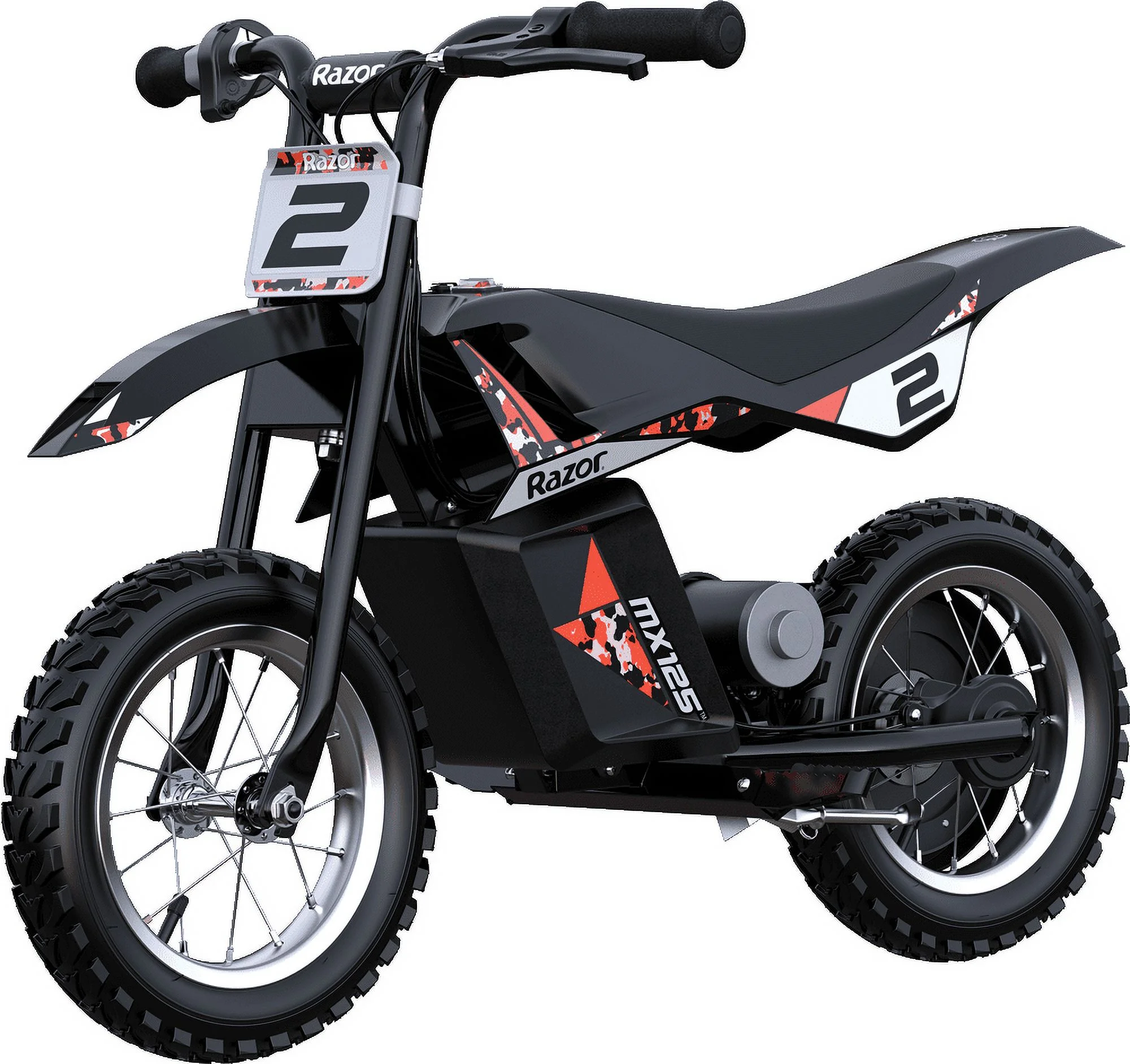 Razor Dirt Rocket MX125 Electric-Powered Dirt Bike - Black with Decal Included, for Child 5+ - Image 16