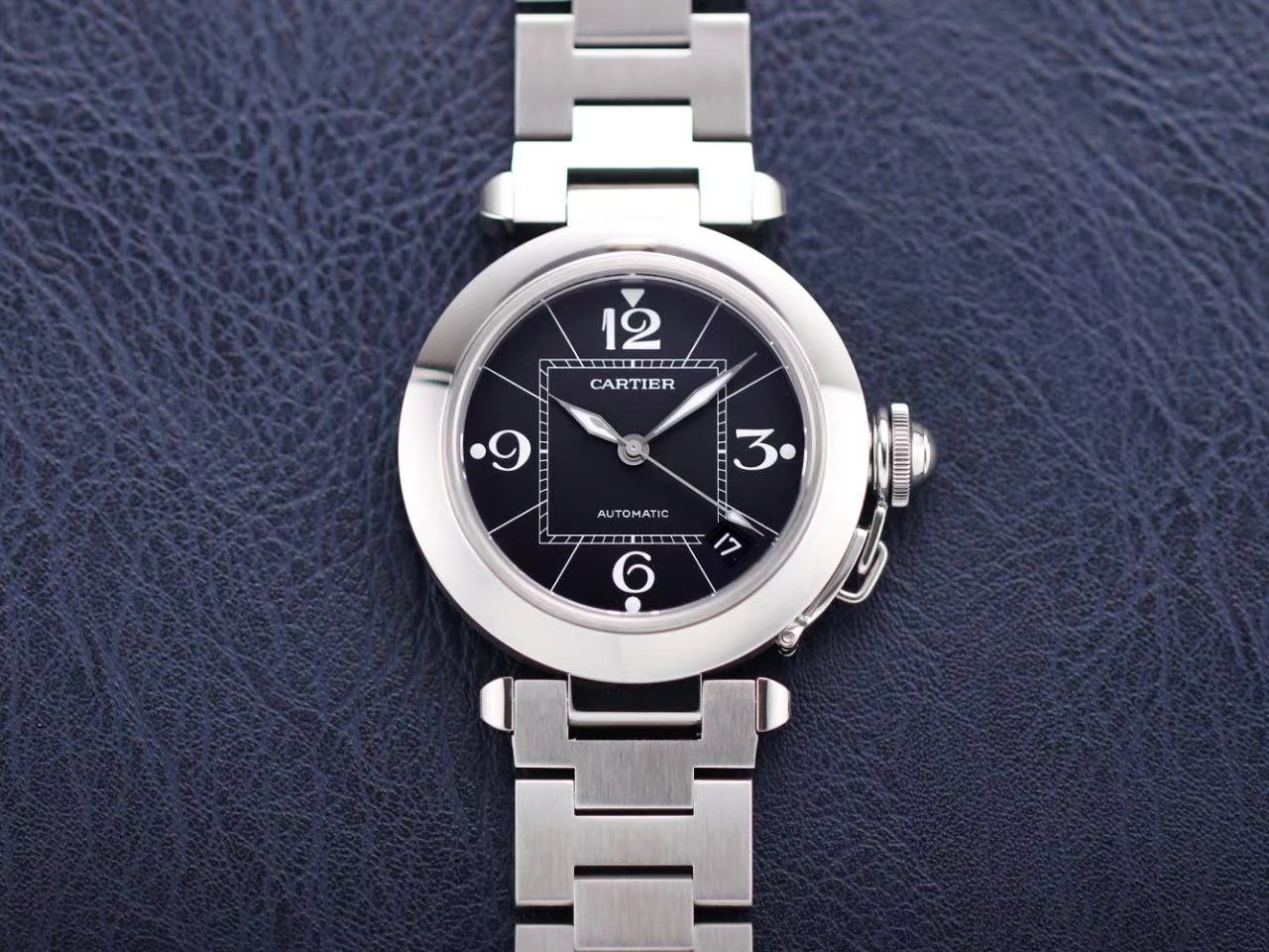 Cartier Pasha W31074M7 Ladies Automatic - Black(1:1 replica) - Top club