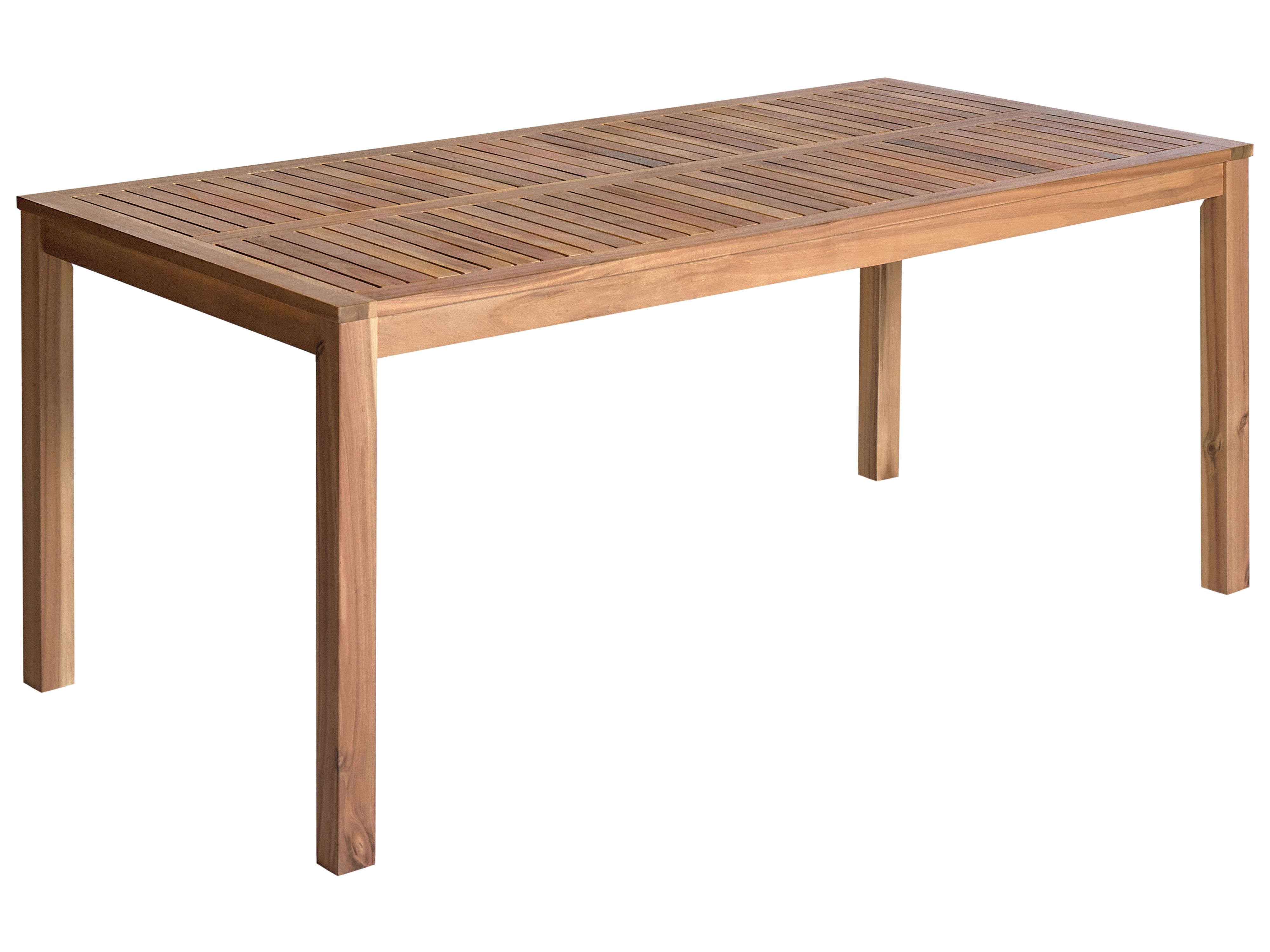 Garden Dining Table OMBRIANO 180 cm 90 cm Certified Acacia Wood Light Brown