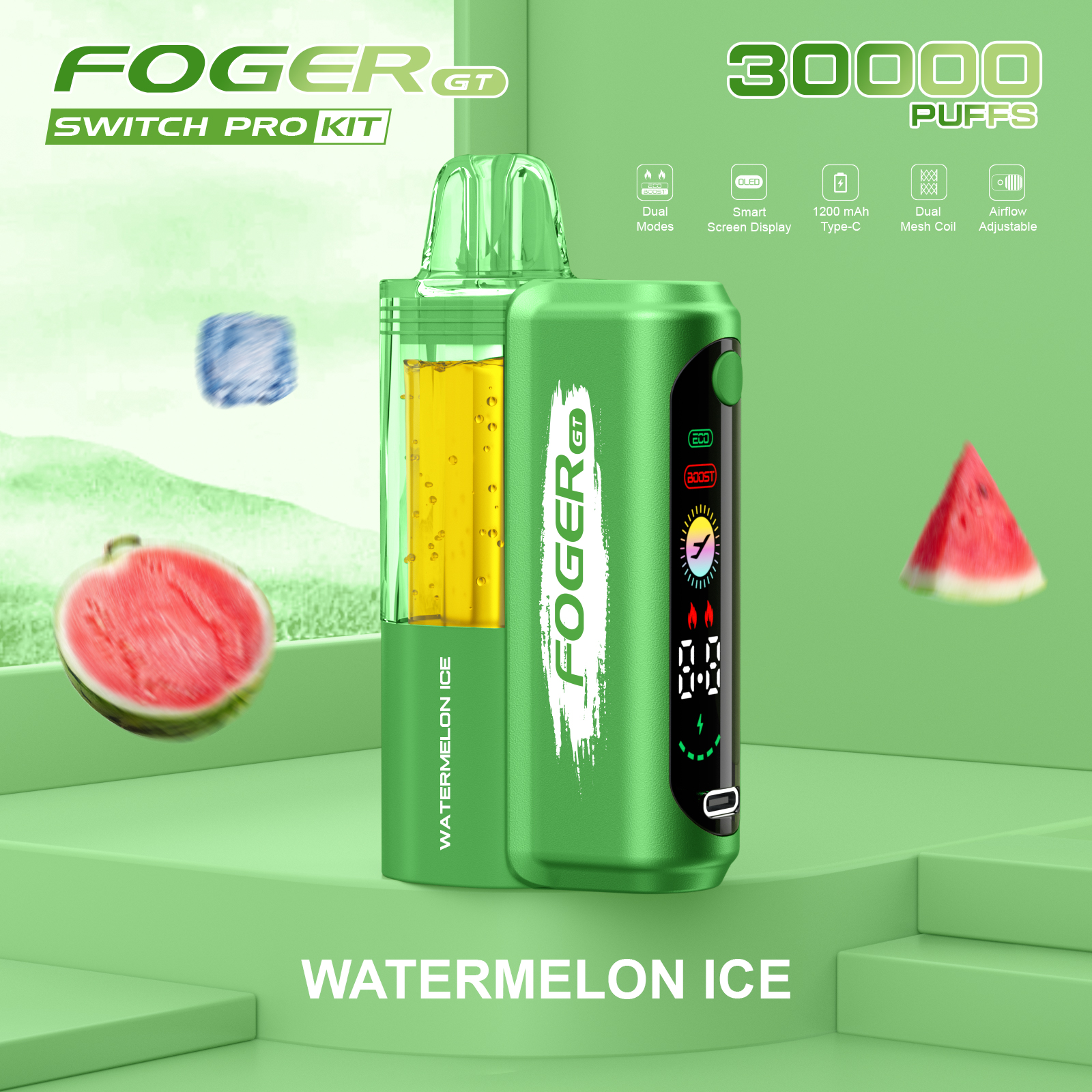 （5 Pack）Foger GT 30000 Puffs Disposable Vape Pod Kit