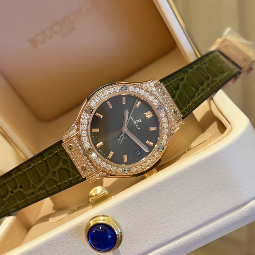 Hublot Classic 33mm High-End Women's Watch(1:1 replica) - Top club