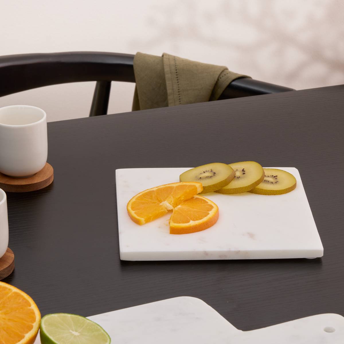 Trivet "Marble" Marble, 19x19 cm, White