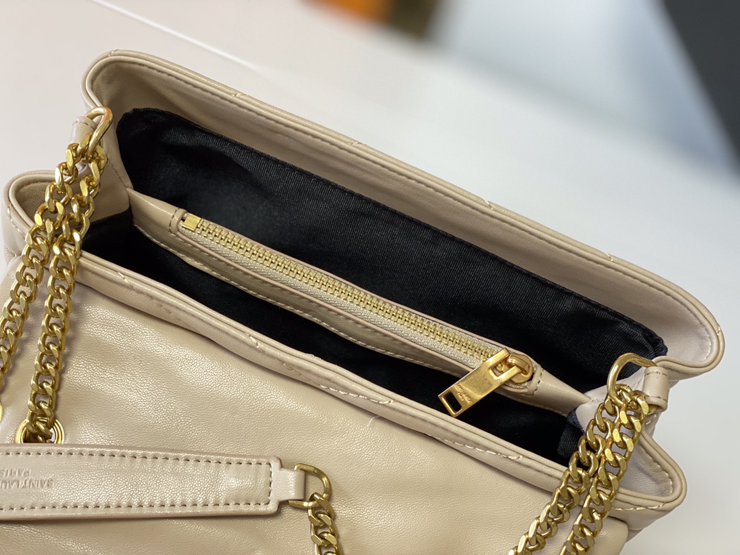 Replica Ysl Loulou Small Bag In Matelasse Y Leather- Black/Beige/Red1:1High-quality replica