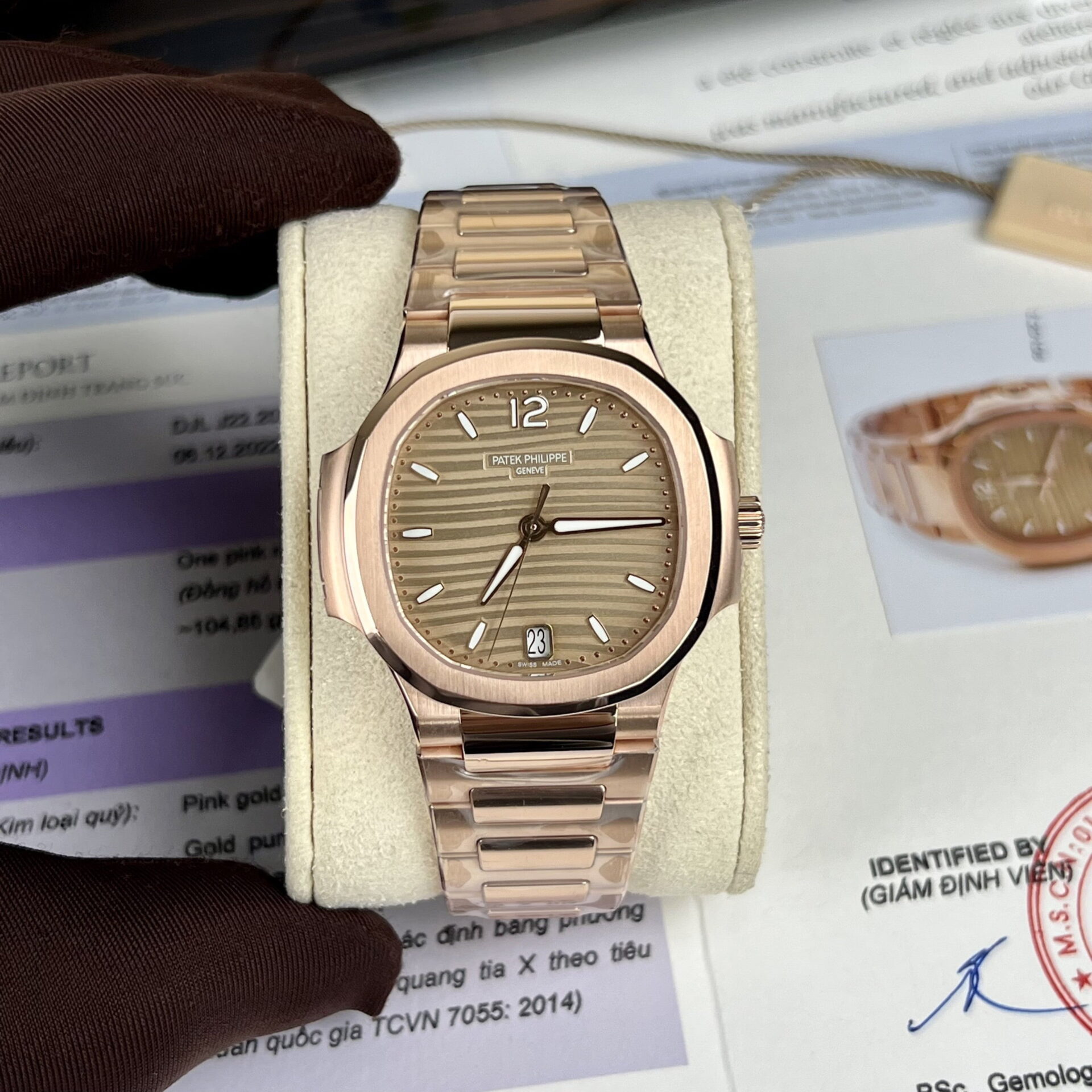 Patek Philippe Best Replica Watches Nautilus 7118 Gold Wrapped 3K Factory 35.2mm - Elite Watch Atelier
