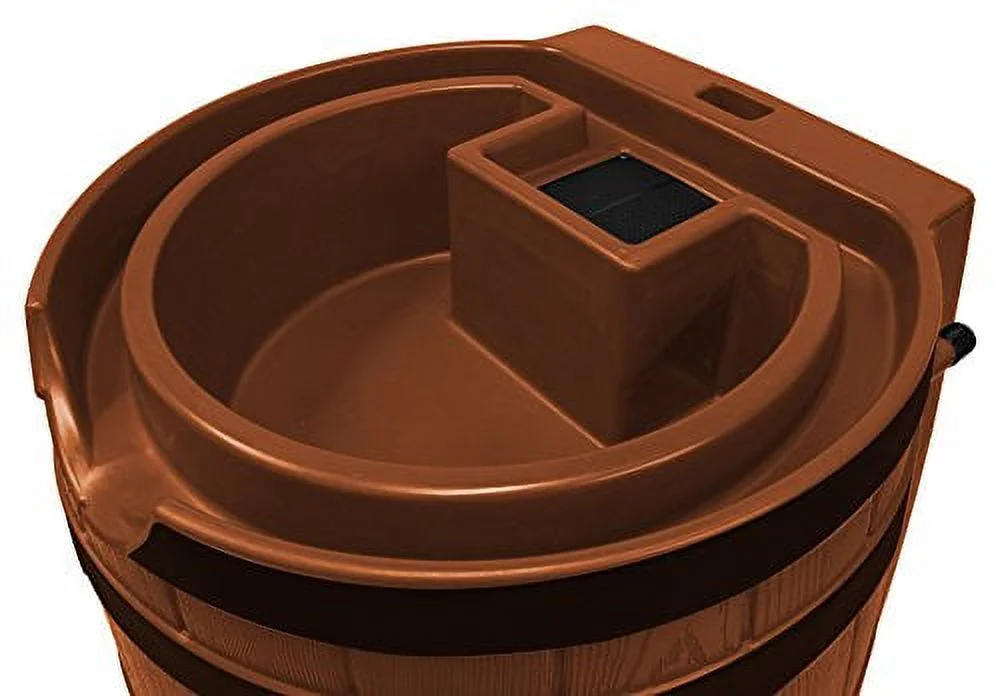 Good Ideas Rain Wizard 65 Gallon Rain Barrel with Darkened Ribs - Terra Cotta - Image 4