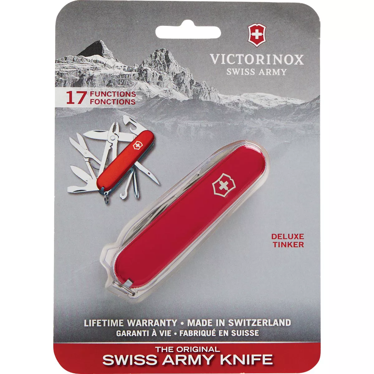 Victorinox Deluxe Tinker 17-Function 3-1/2 In. Red Swiss Army Knife
