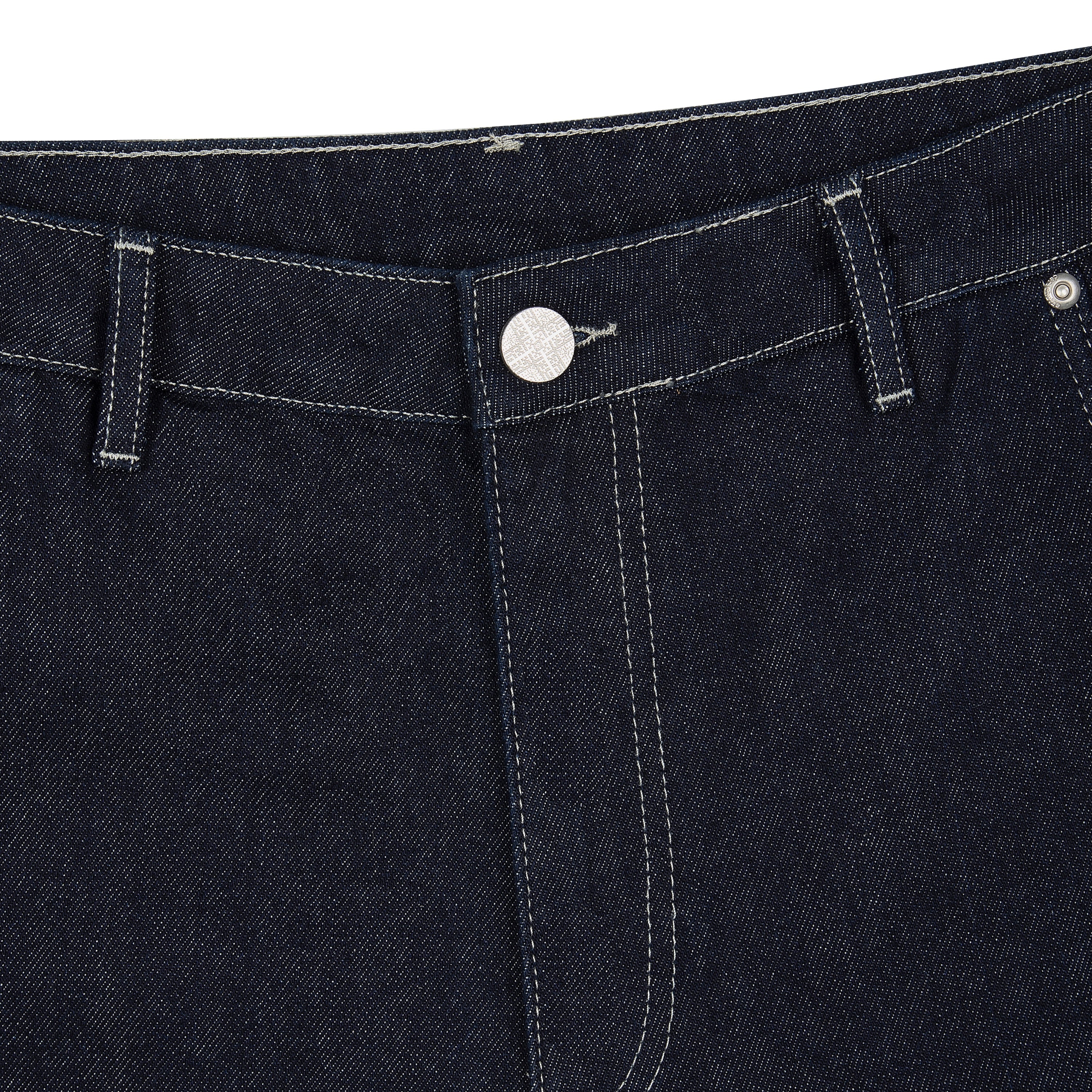 "aziza" indigo raw Denim