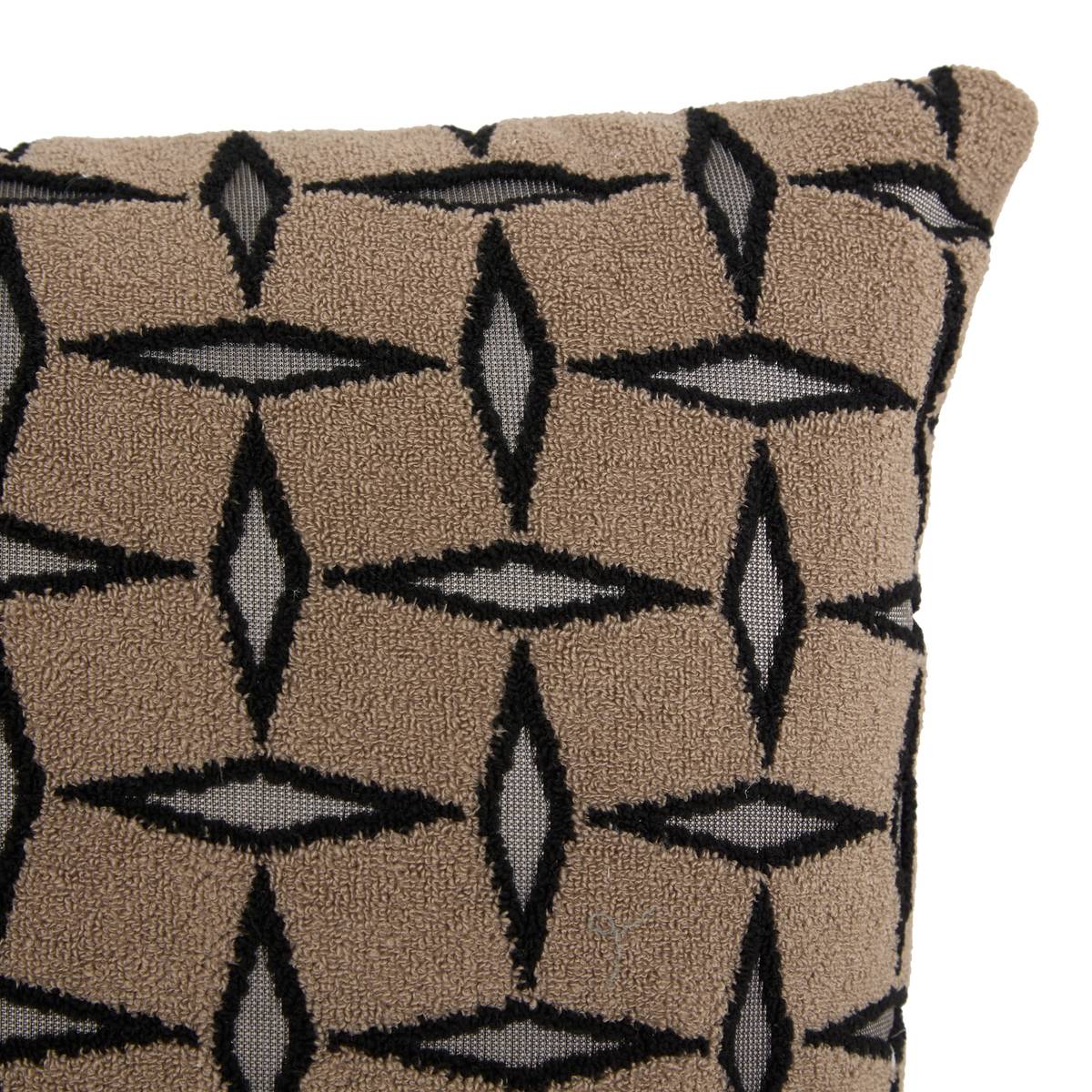 Cushion "Diamond" Brown, 40x40 cm