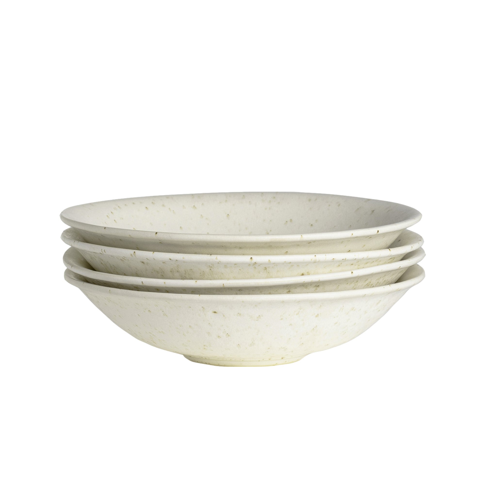 Blokker Mixed Ceramics Pastaborden 4st. - Ø 22 cm - Crème