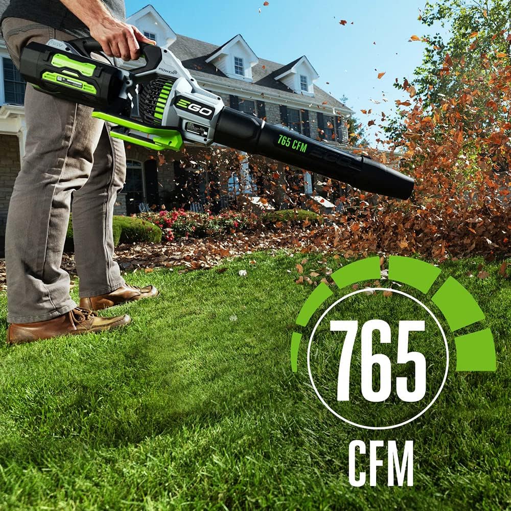EGO Power+ 56-Volt 765 CFM Brushless Cordless Leaf Blower With 5.0Ah And 2.5Ah Batteries - LB7654 - Image 3 EGO Power+ 56-Volt 765 CFM Brushless Cordless Leaf Blower With 5.0Ah And 2.5Ah Batteries - LB7654 - Image 3