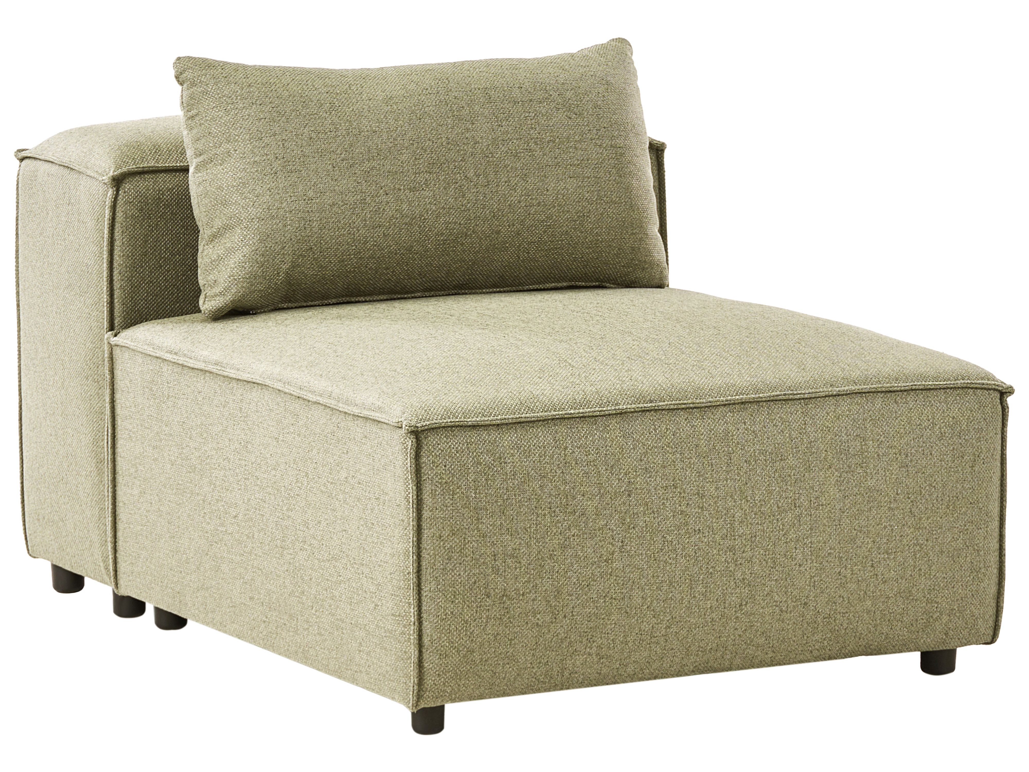 1-Seat Section BRANDE Fabric Light Green