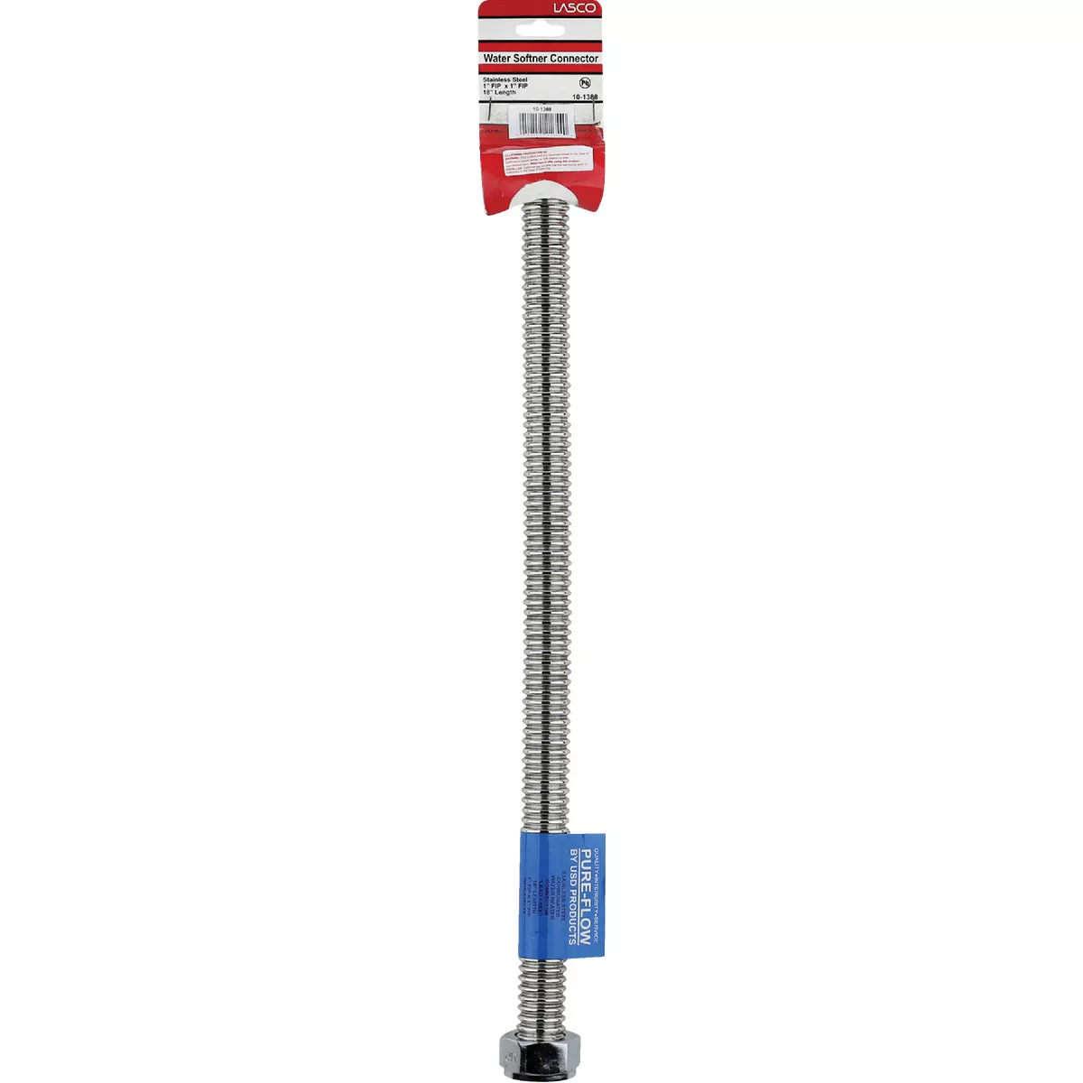 Lasco MagnaFlex 1 In. FIP x 1 In. FIP x 18 In. L Water Heater Connector