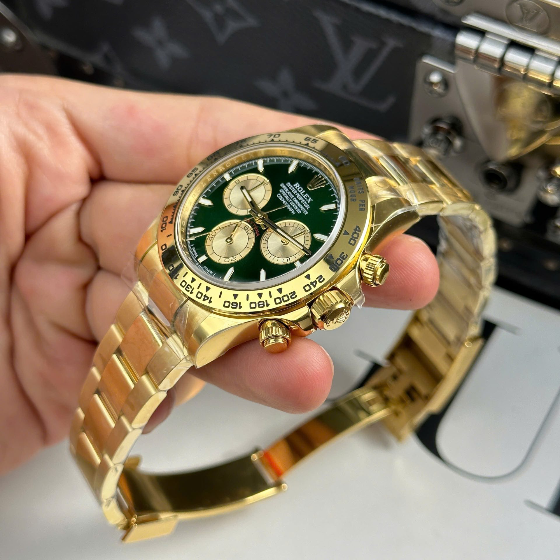 Rolex Daytona 126508 Dial Green Best Replica Watch Oyter Strap THB Factory 40mm - Top club