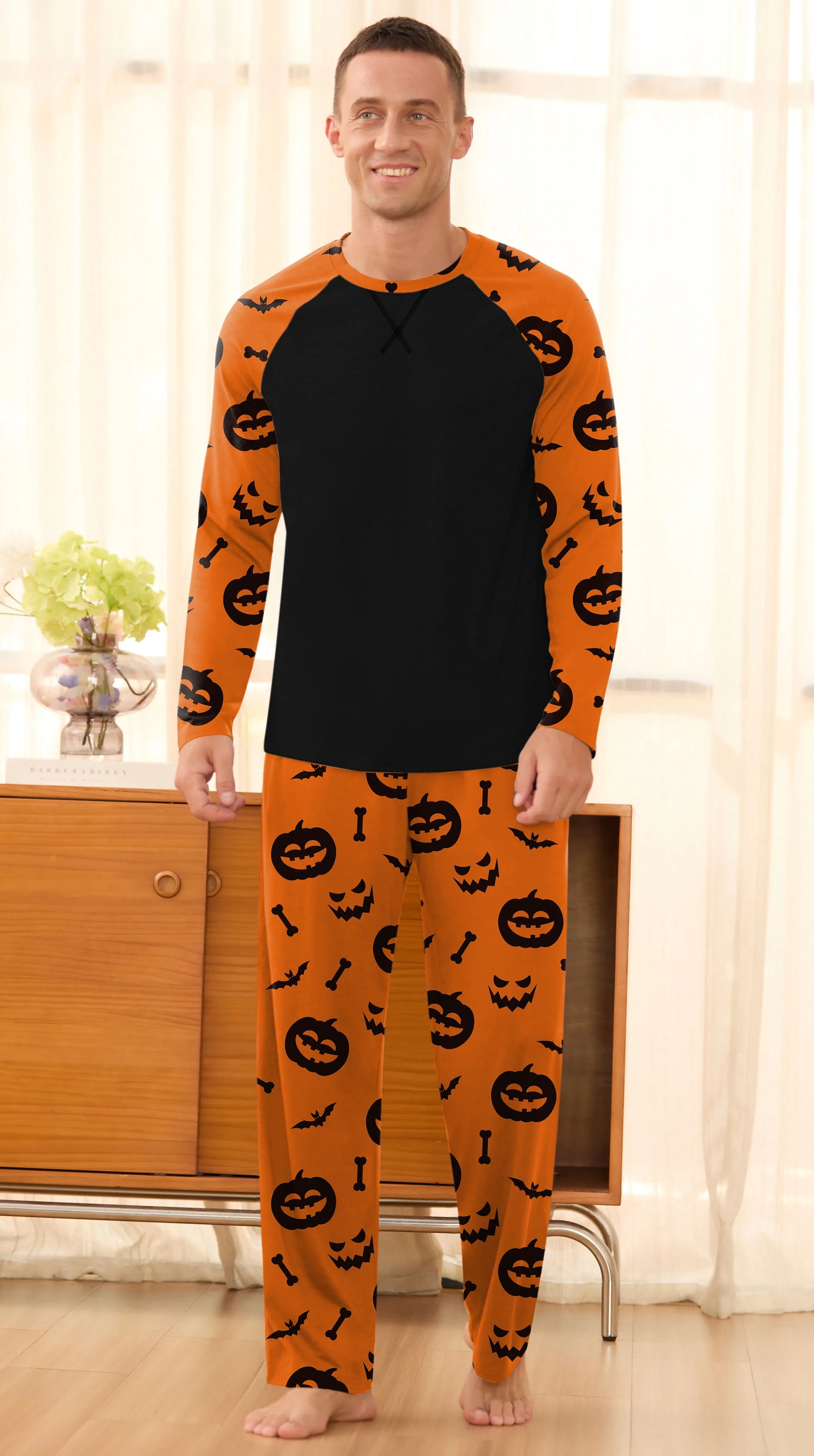 Iceglad Men's Pajamas Set Long Sleeve Sleepwear with Pockets Comfortable Lightweight Pjs Sets for Men - Image 6 Iceglad Men's Pajamas Set Long Sleeve Sleepwear with Pockets Comfortable Lightweight Pjs Sets for Men - Image 6