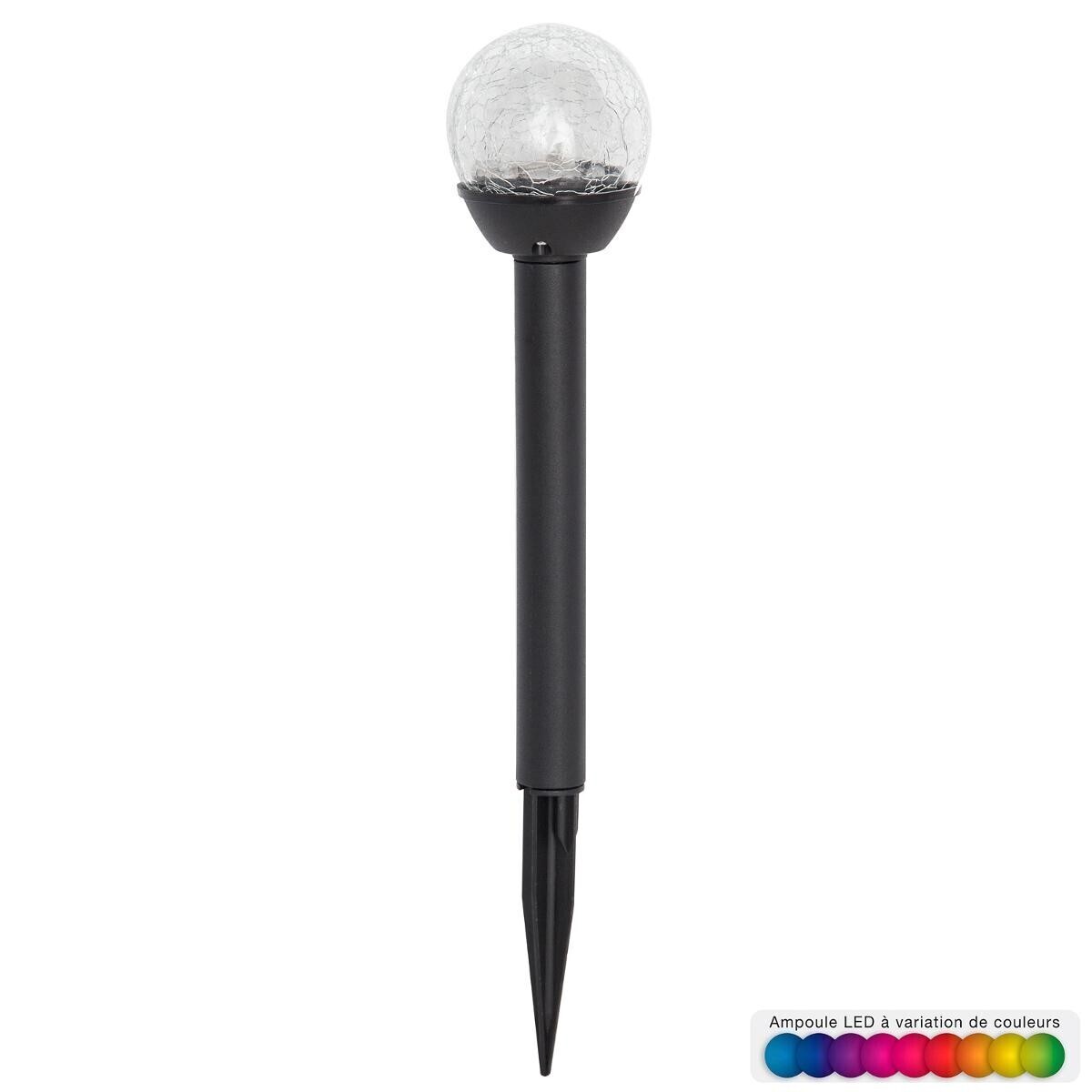 Solar beacon "Carry" Black, H.32 cm