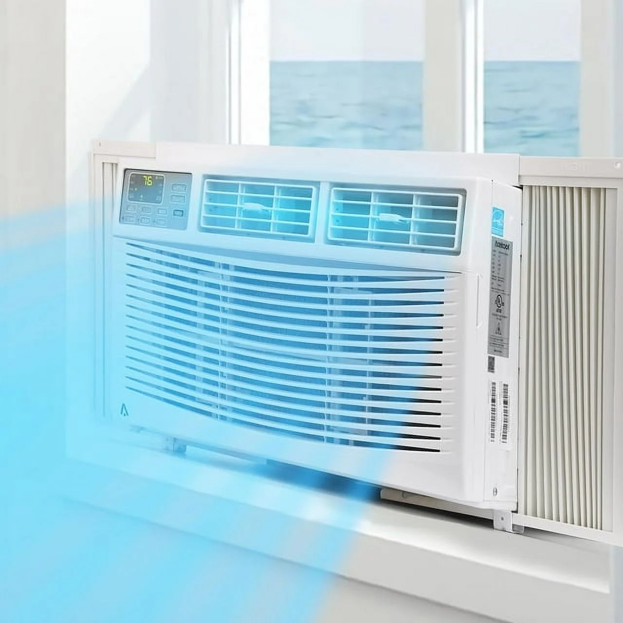 Air Conditioner, 8000 BTU Turbo Fast Cooling AC Unit Remote/App Control, Flexible Window Opening(T Design Install Kit), 24H Timer, Washable Filter,White - Image 13