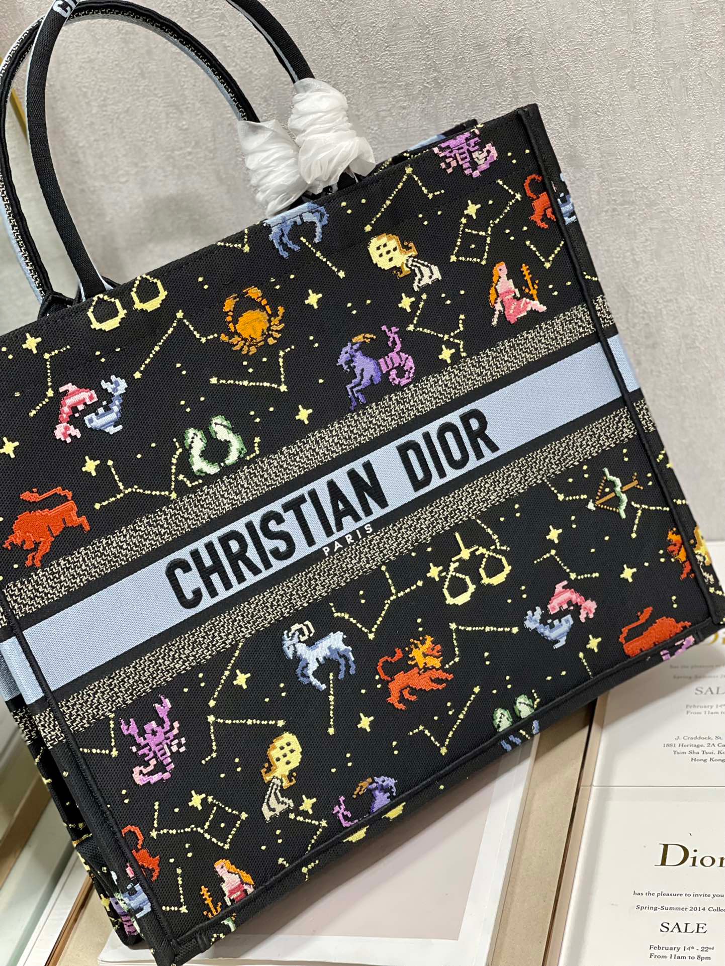 Christian Dior Large Dior Book Tote Black, For Women, Women’s Handbags 16.5in/42cm CD1:1High-quality replica