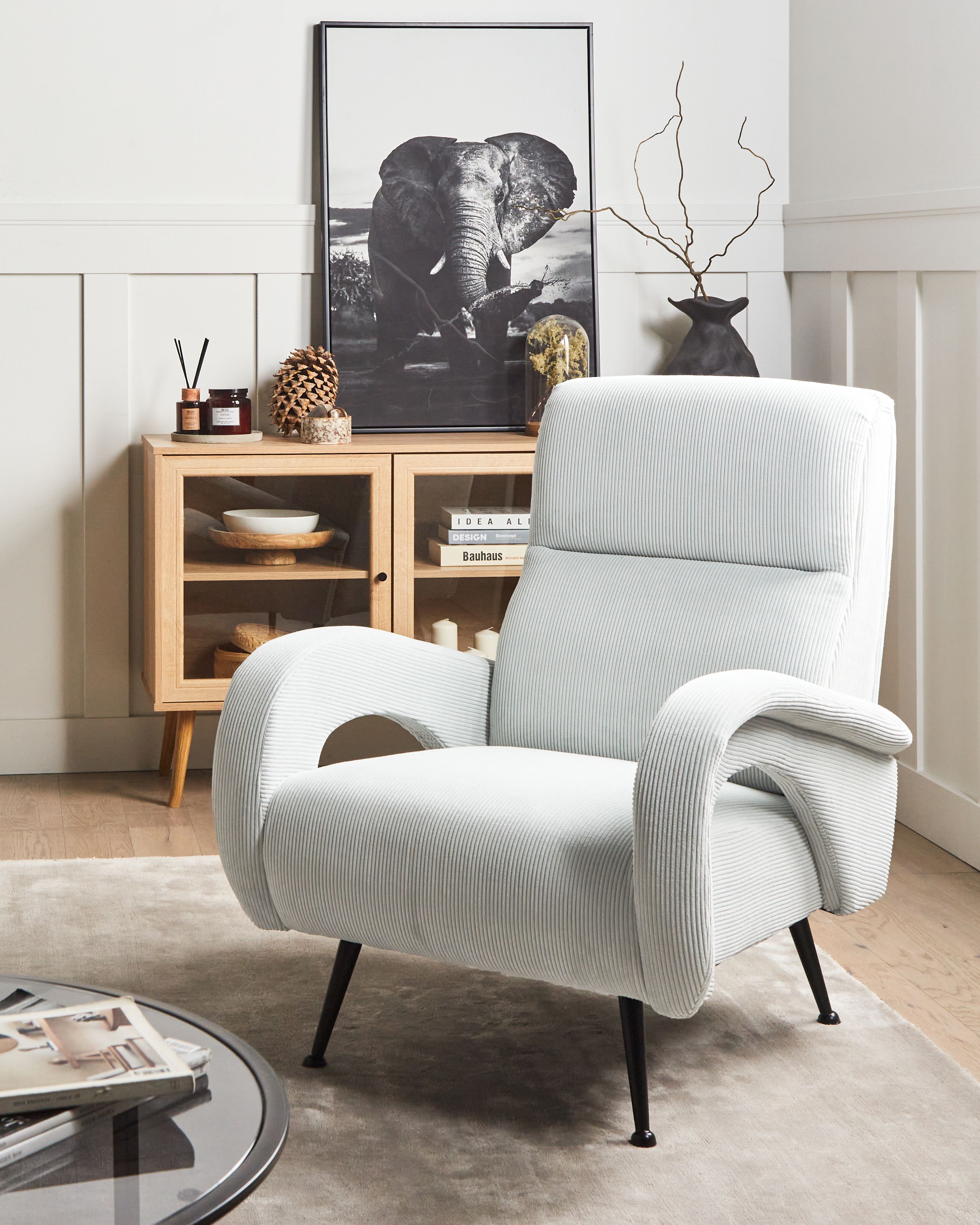 Armchair SVALOV Corduroy Mint Green