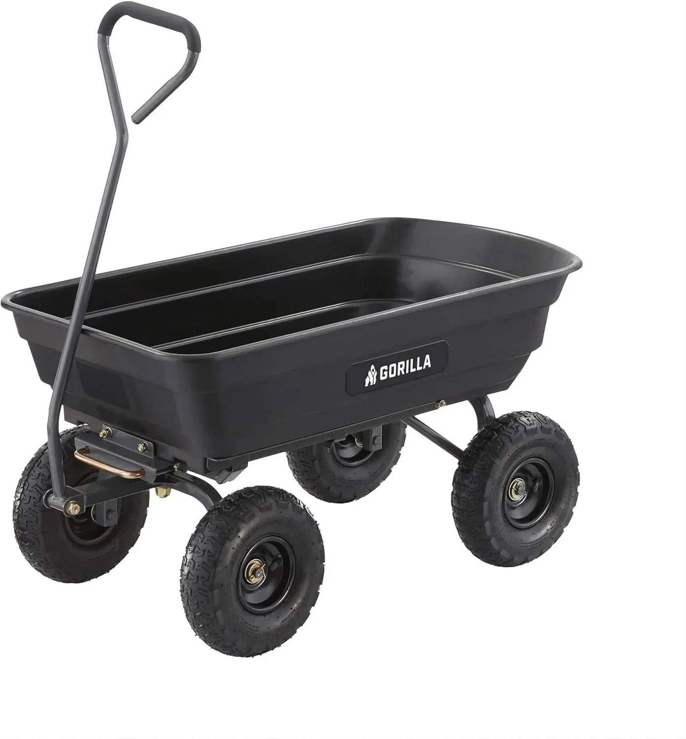 Gorilla Carts Utility Dump Wagon 6 Cubic Feet 1200 lb Capacity Black - GOR6PS - Image 3 Gorilla Carts Utility Dump Wagon 6 Cubic Feet 1200 lb Capacity Black - GOR6PS - Image 3