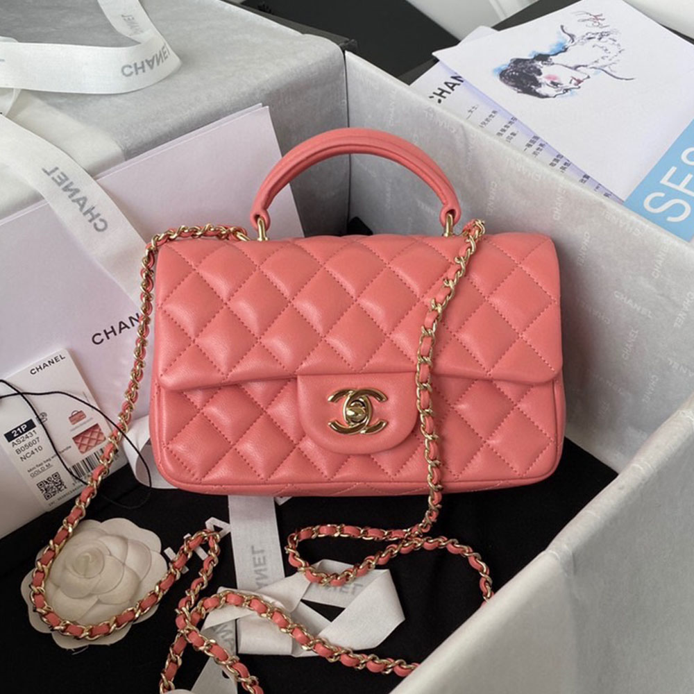Chanle Mini Top Handle CF(Replica)1:1High-quality replica