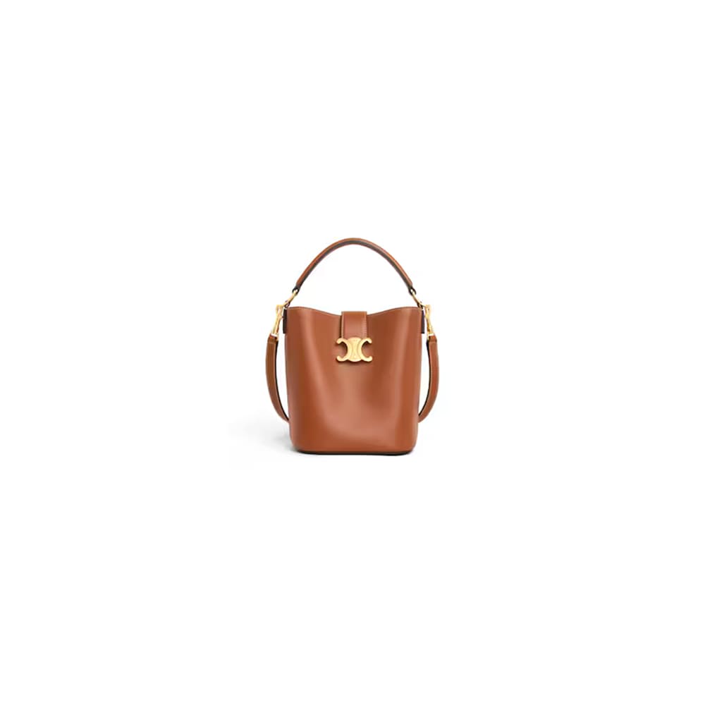 CELINE SMALL BUCKET LOUISE IN SMOOTH CALFSKIN(HIGH-END GRADE)1:1High-quality replica